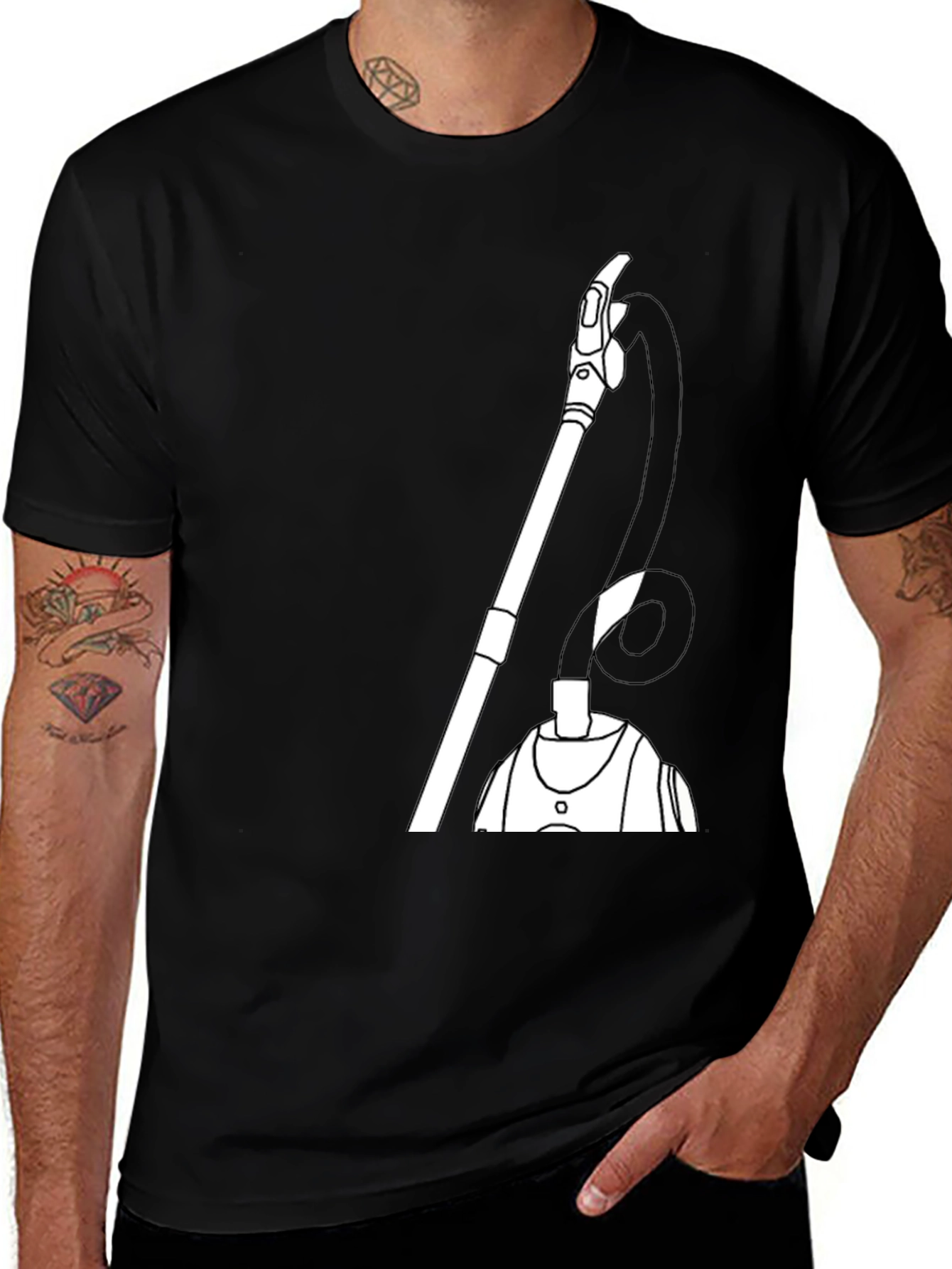 Vacuum Cleaner Graphic T-Shirt - Clean Style