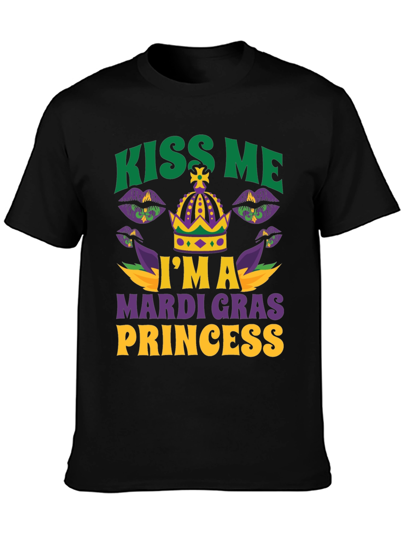 Kiss Me Im A Mardi Gras Princess T-Shirt