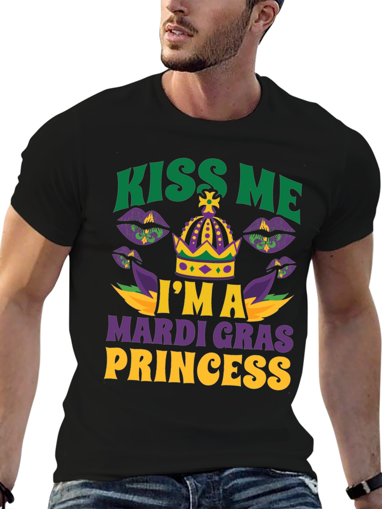 Kiss Me Im A Mardi Gras Princess T-Shirt