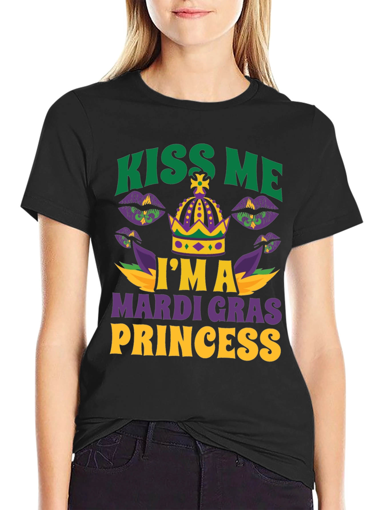 Kiss Me Im A Mardi Gras Princess T-Shirt