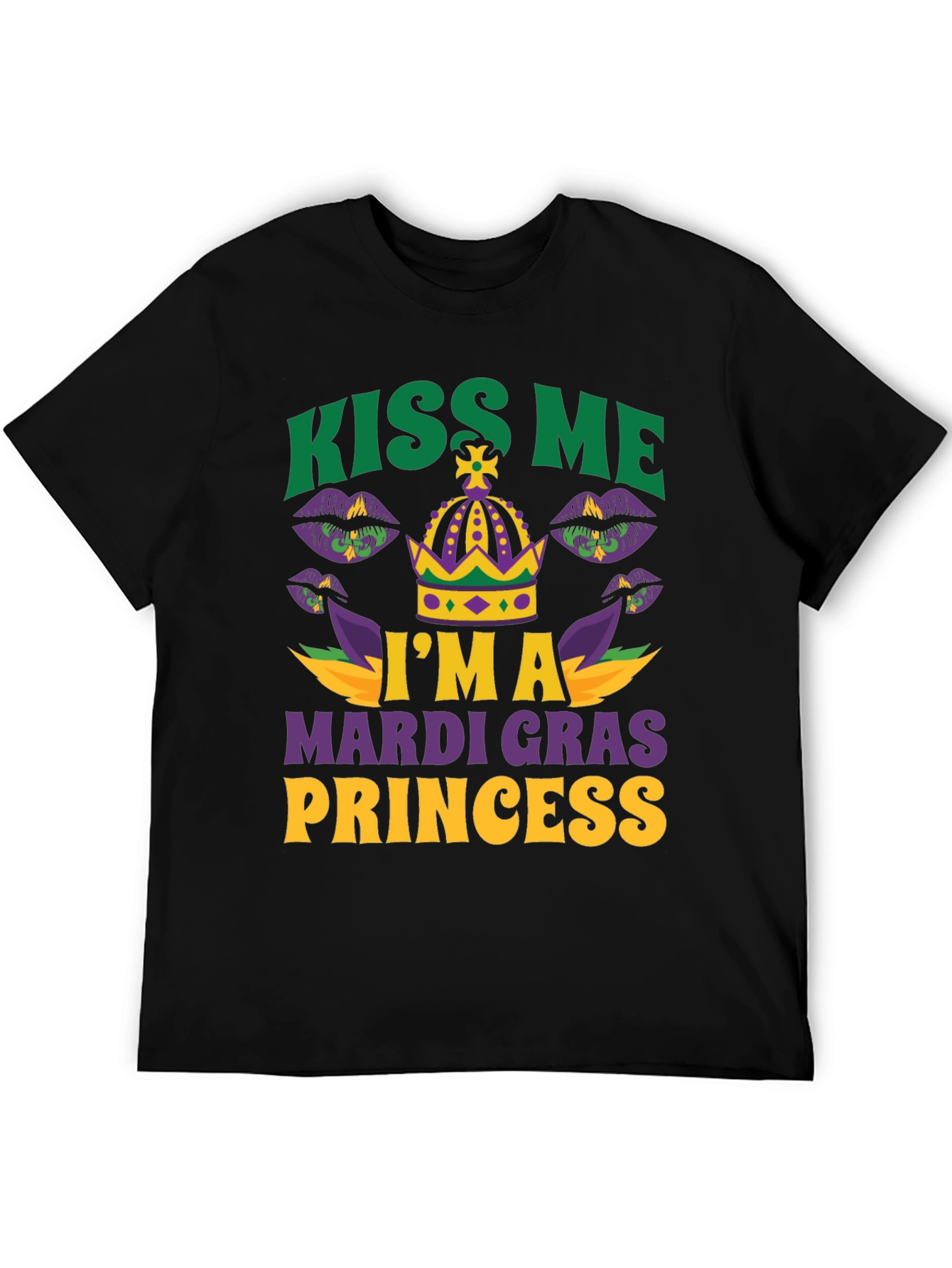 Kiss Me Im A Mardi Gras Princess T-Shirt
