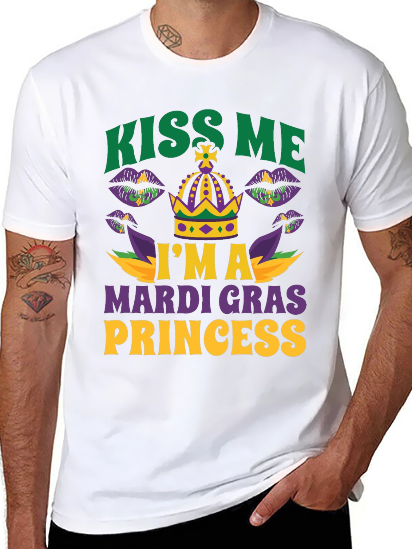 Kiss Me Im A Mardi Gras Princess T-Shirt