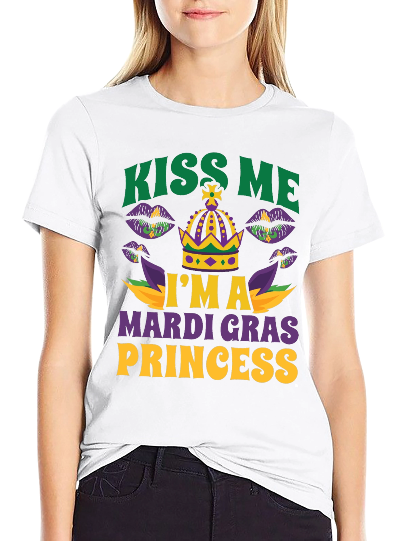 Kiss Me Im A Mardi Gras Princess T-Shirt