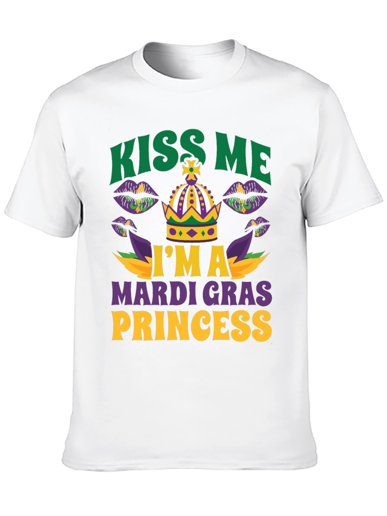 Kiss Me Im A Mardi Gras Princess T-Shirt