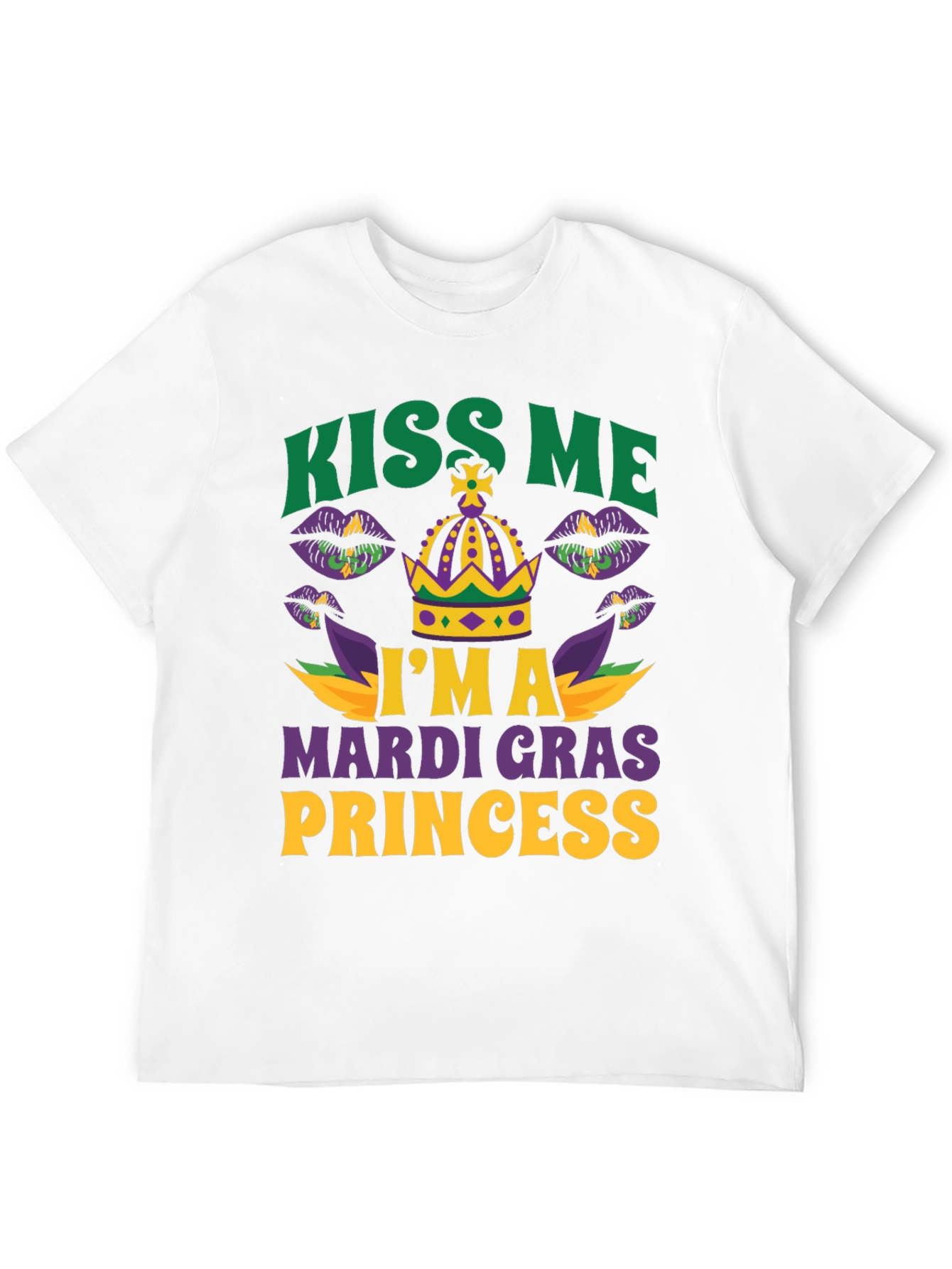 Kiss Me Im A Mardi Gras Princess T-Shirt