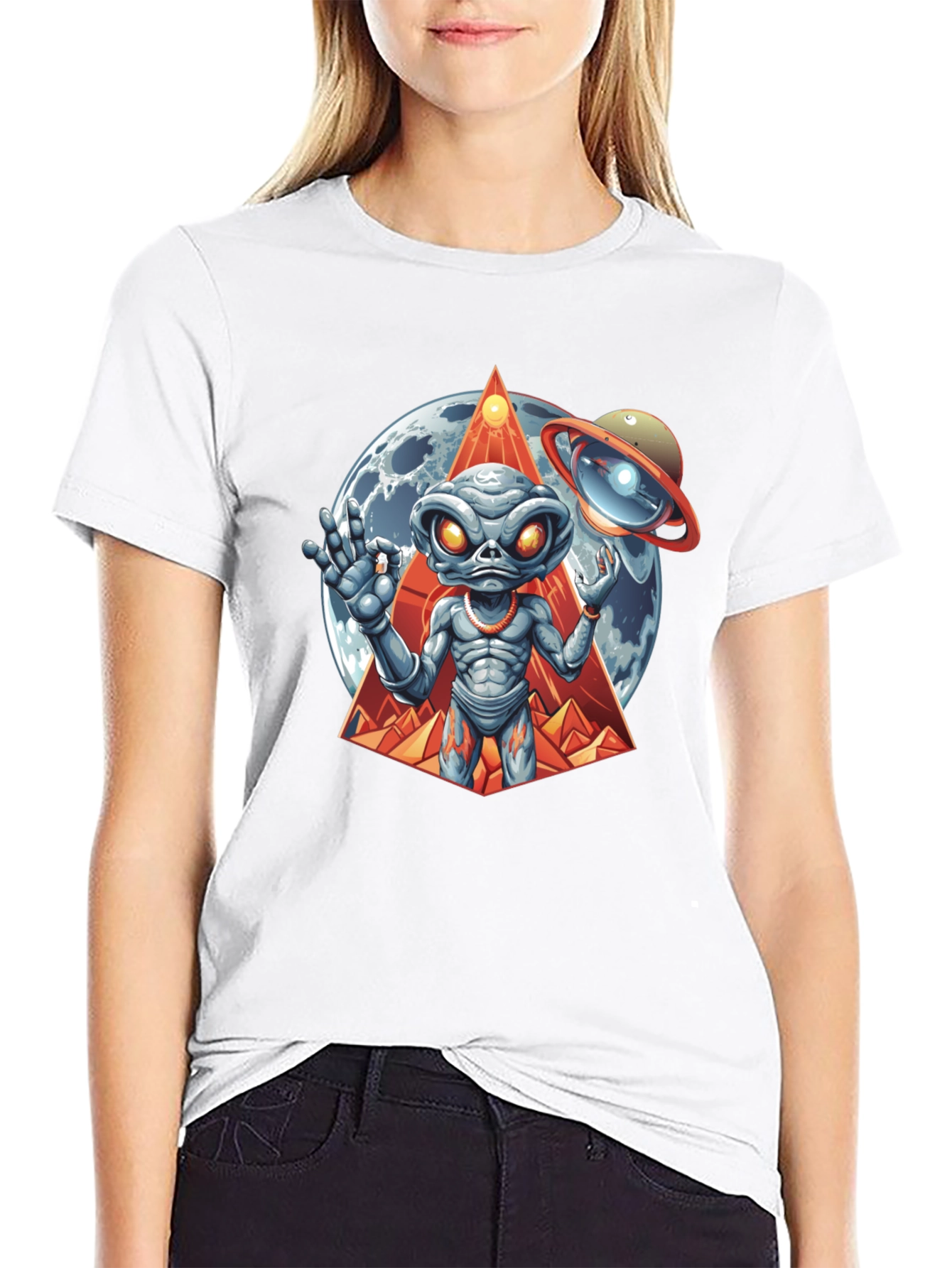 Alien Graphic Tee - Cosmic Style