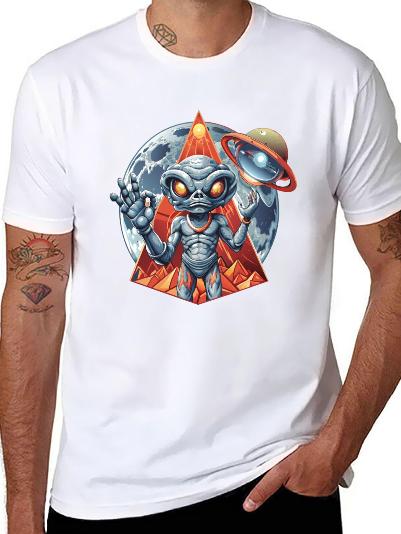 Alien Graphic Tee - Cosmic Style