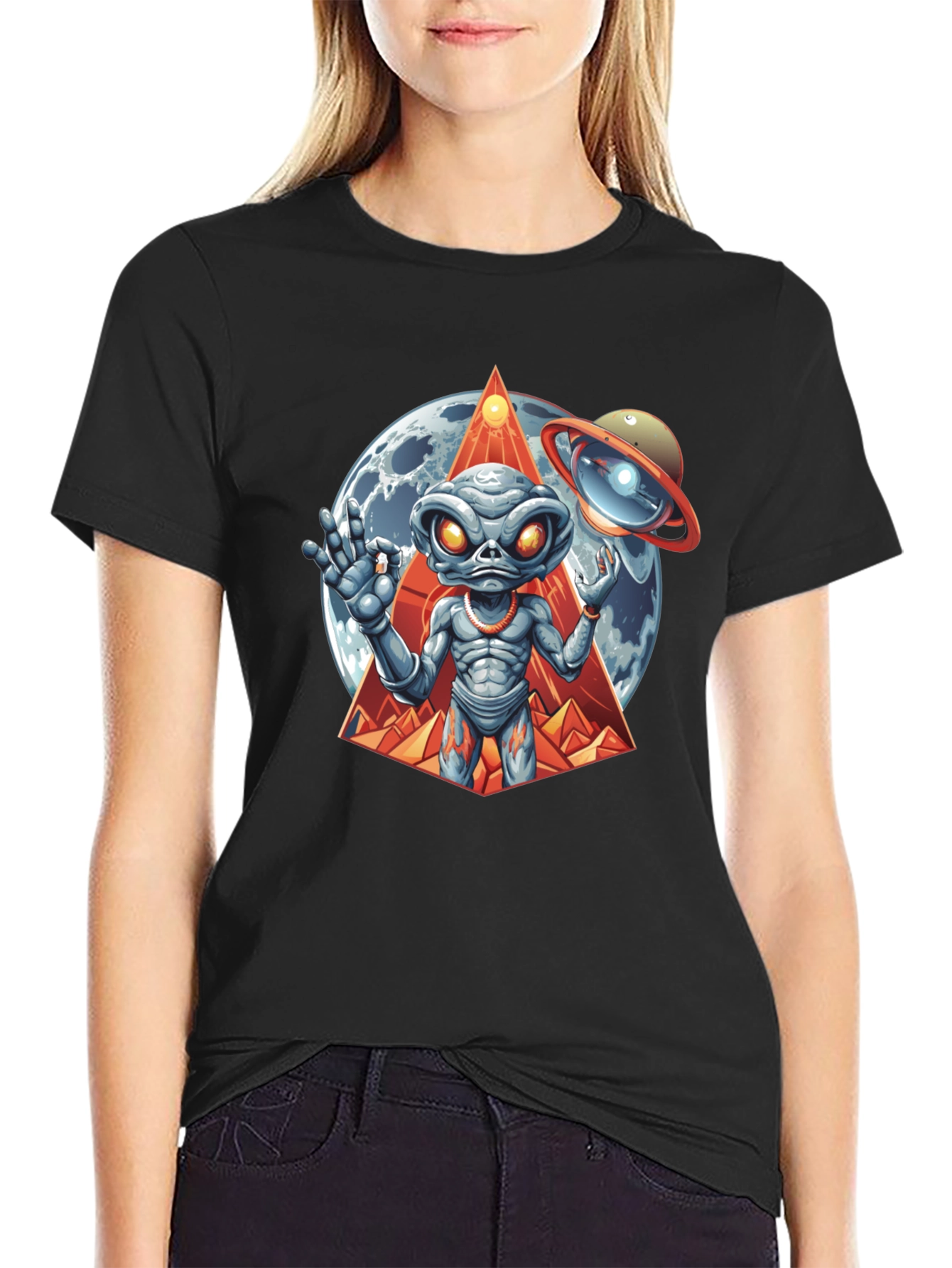 Alien Graphic Tee - Cosmic Style