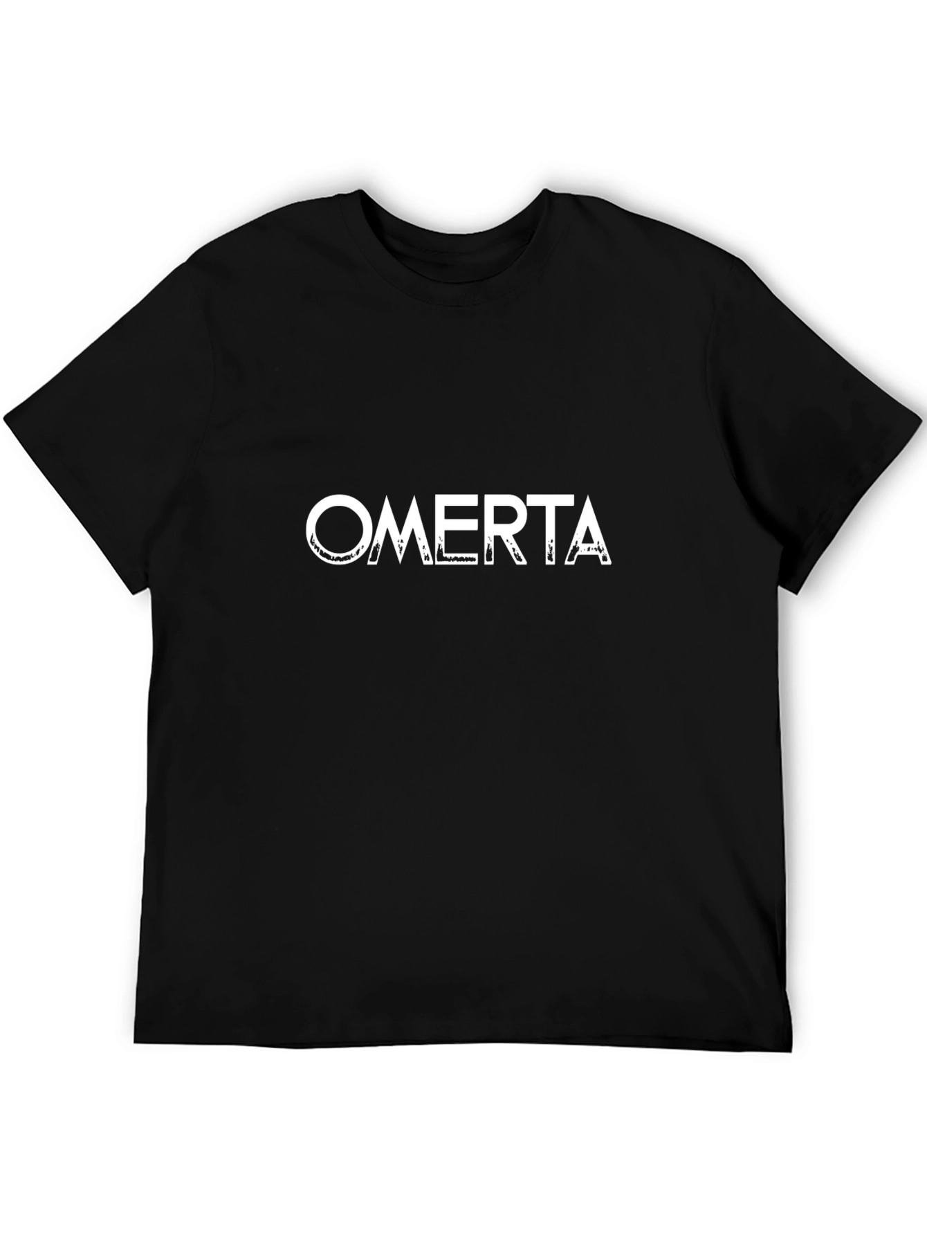 Omerta Graphic Print Black T-Shirt