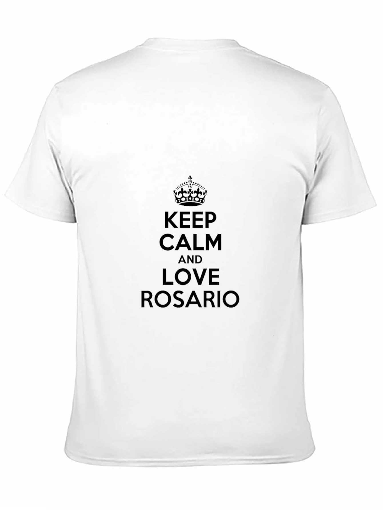 Keep Calm and Love Rosario Black T-Shirt