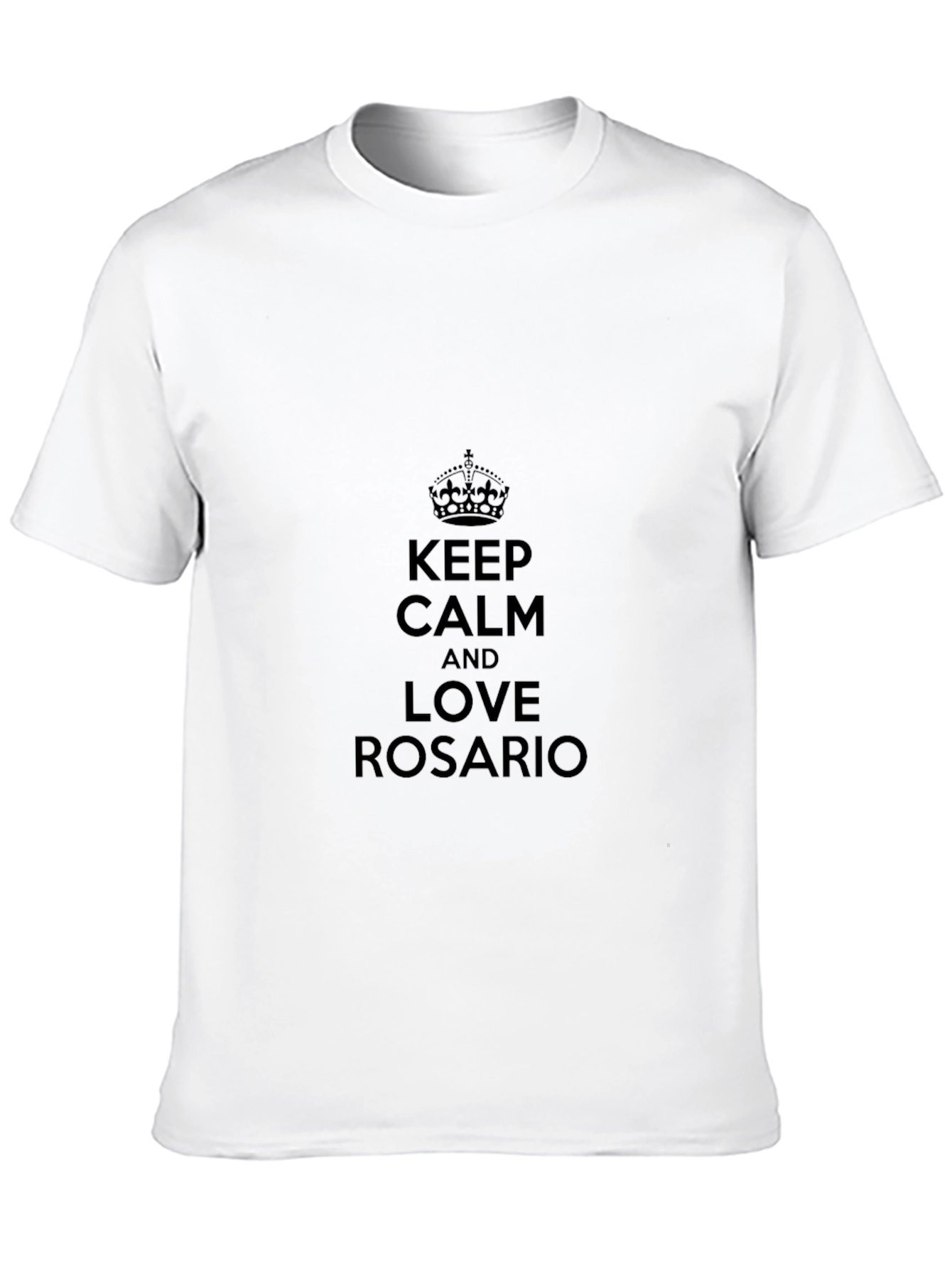 Keep Calm and Love Rosario Black T-Shirt