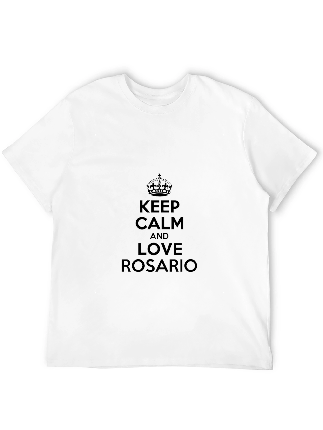 Keep Calm and Love Rosario Black T-Shirt