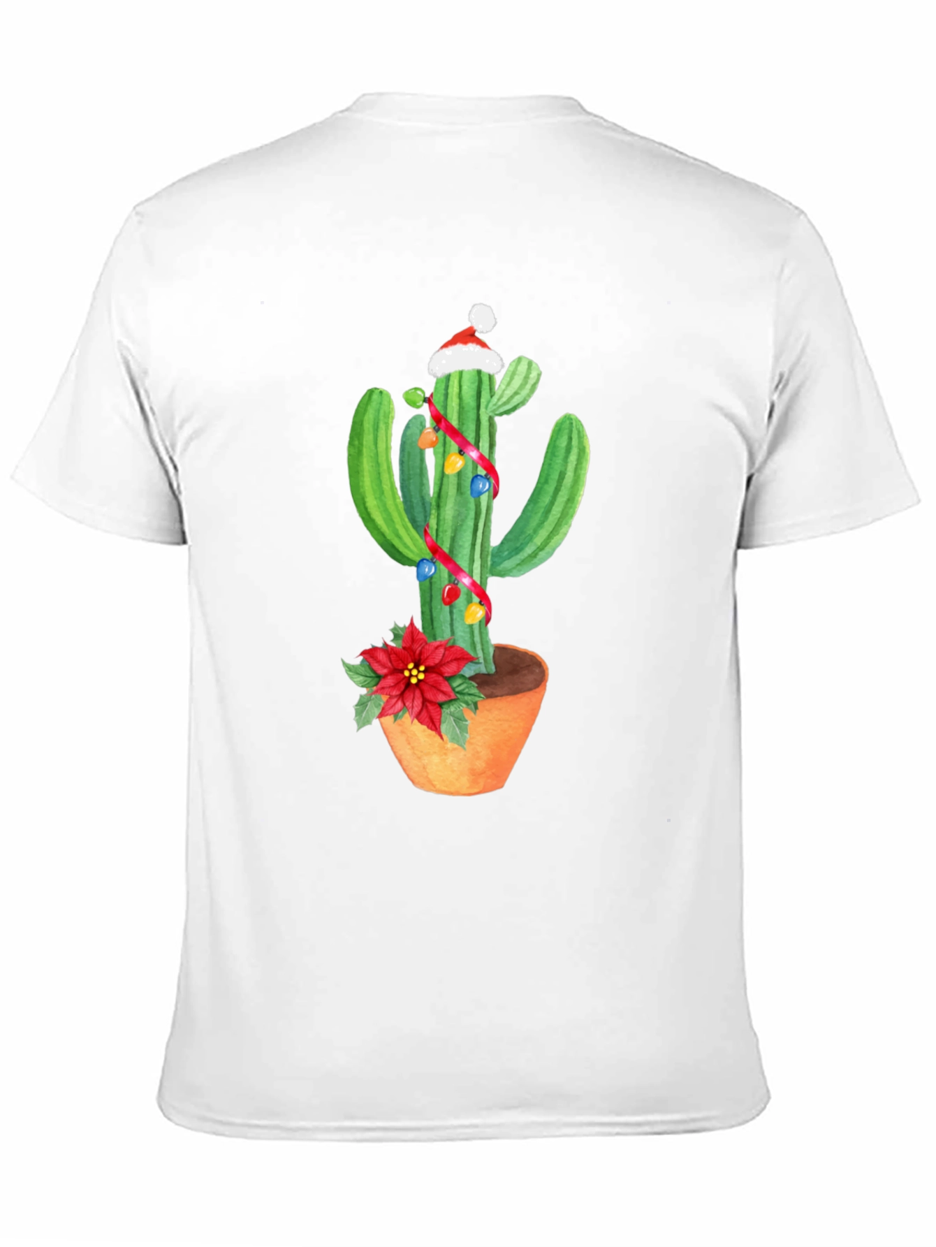Festive Cactus Graphic Tee - Holiday Cheer!