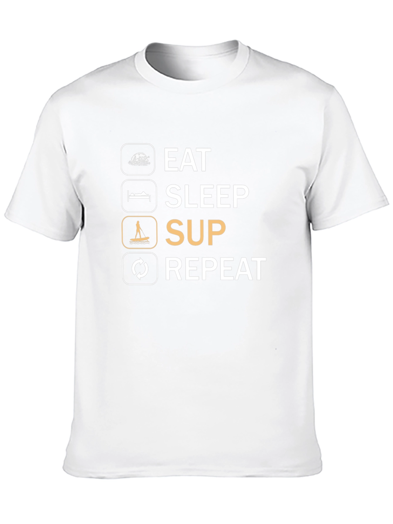 Eat Sleep SUP Repeat Graphic Tee