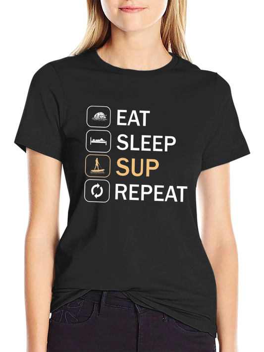 Eat Sleep SUP Repeat Graphic Tee