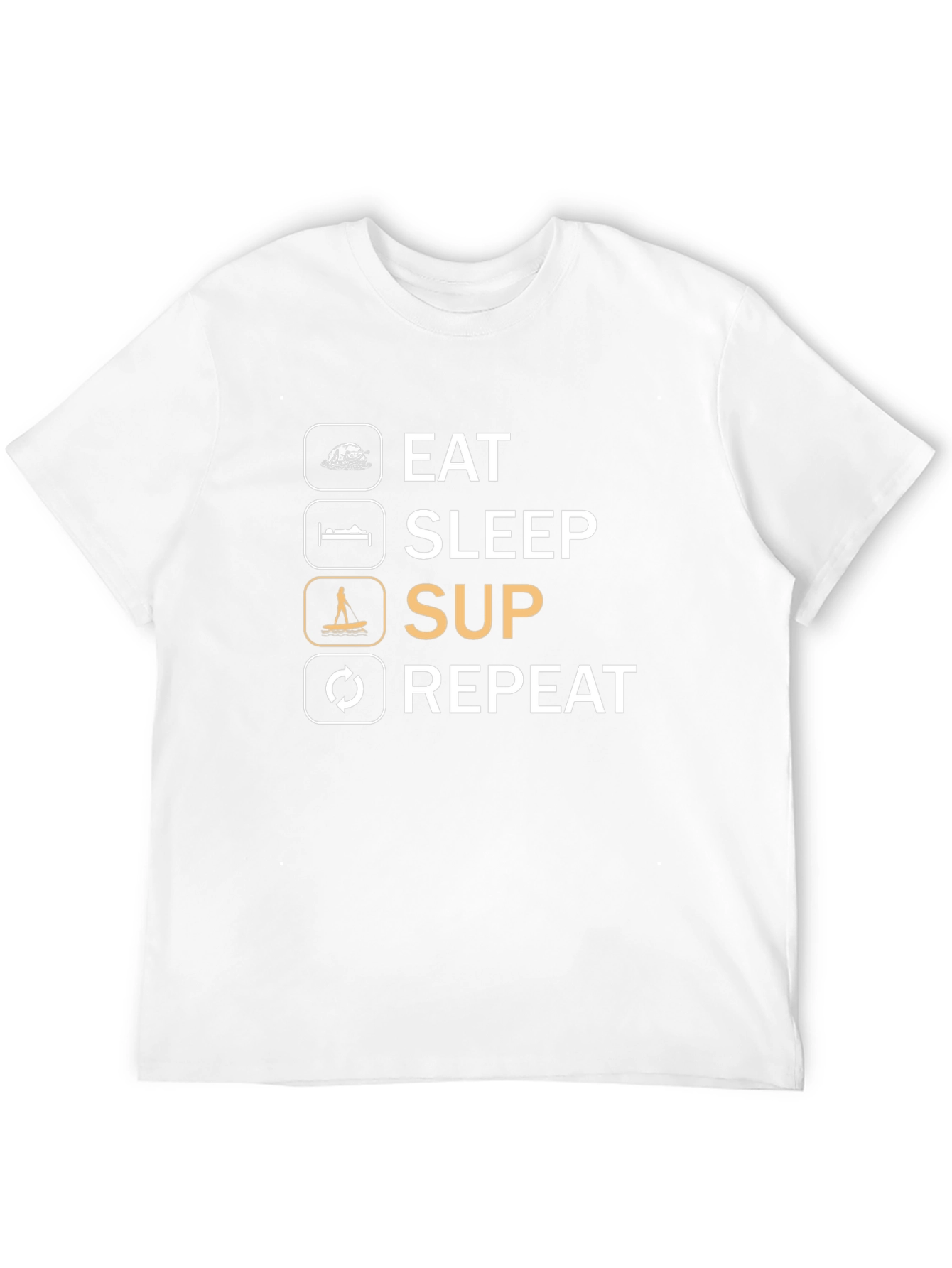 Eat Sleep SUP Repeat Graphic Tee