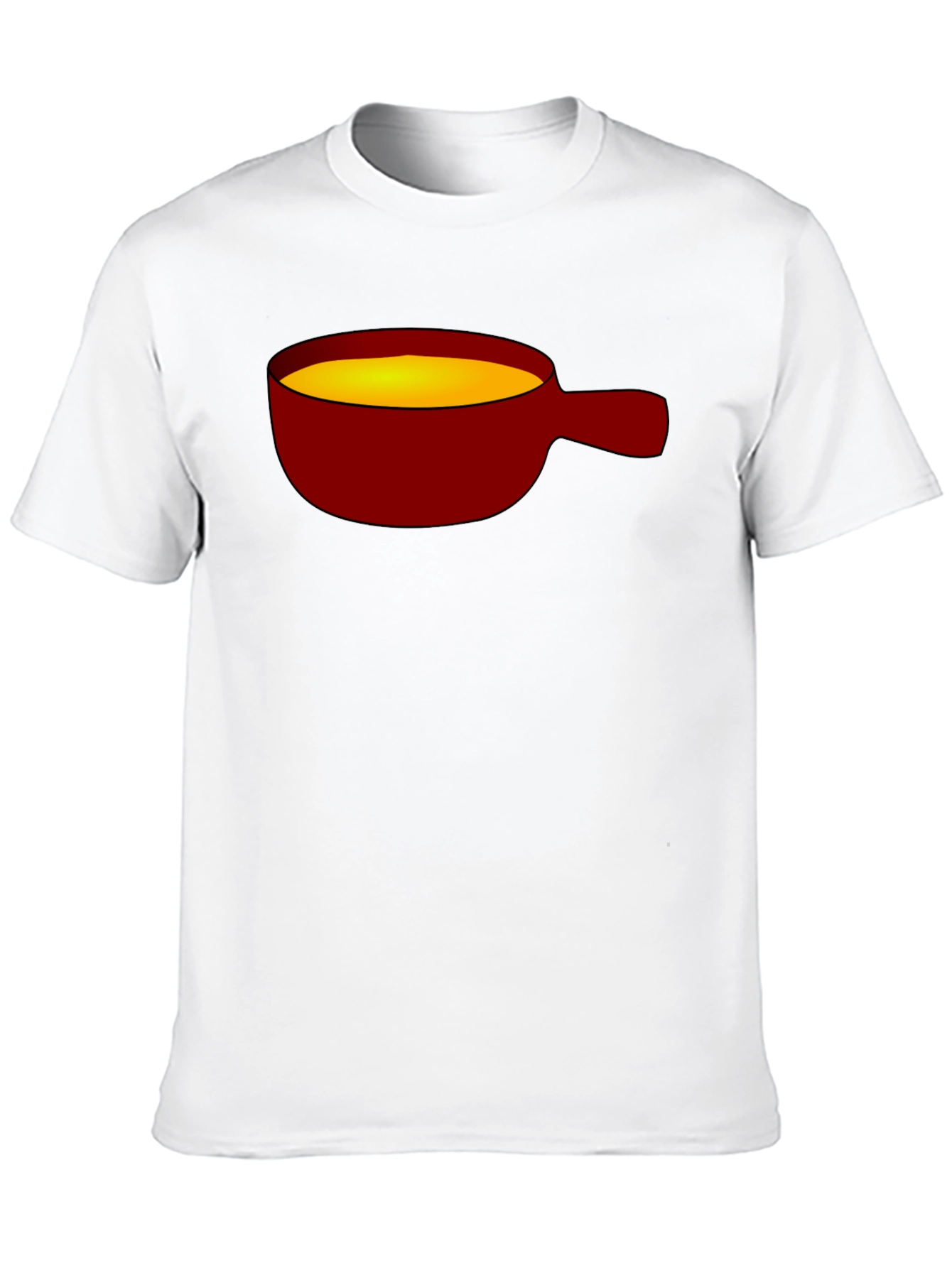 Soup Ladle Graphic Tee - Black Cotton T-Shirt