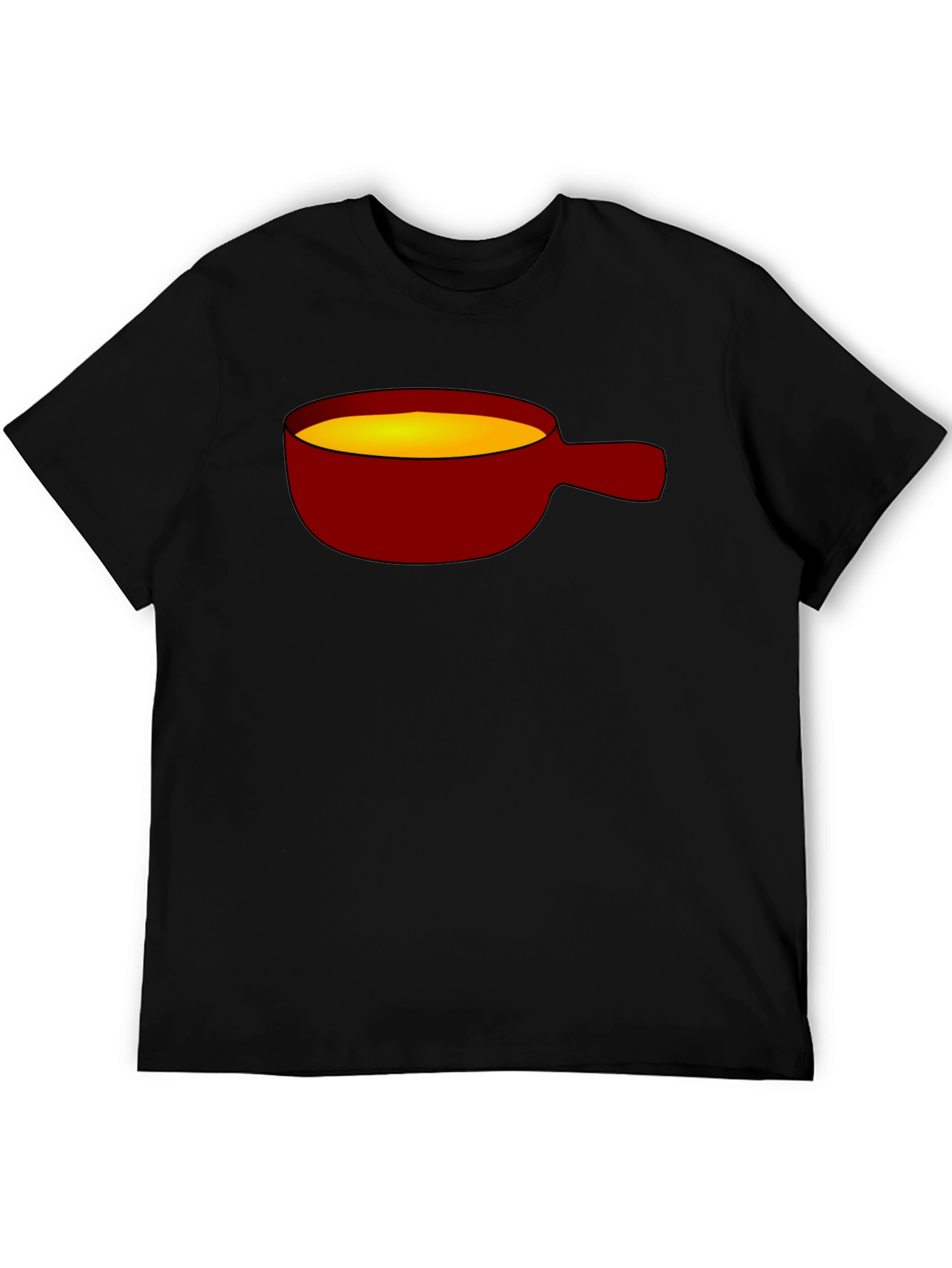Soup Ladle Graphic Tee - Black Cotton T-Shirt