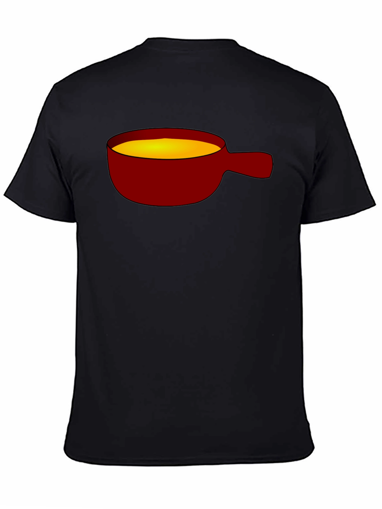 Soup Ladle Graphic Tee - Black Cotton T-Shirt