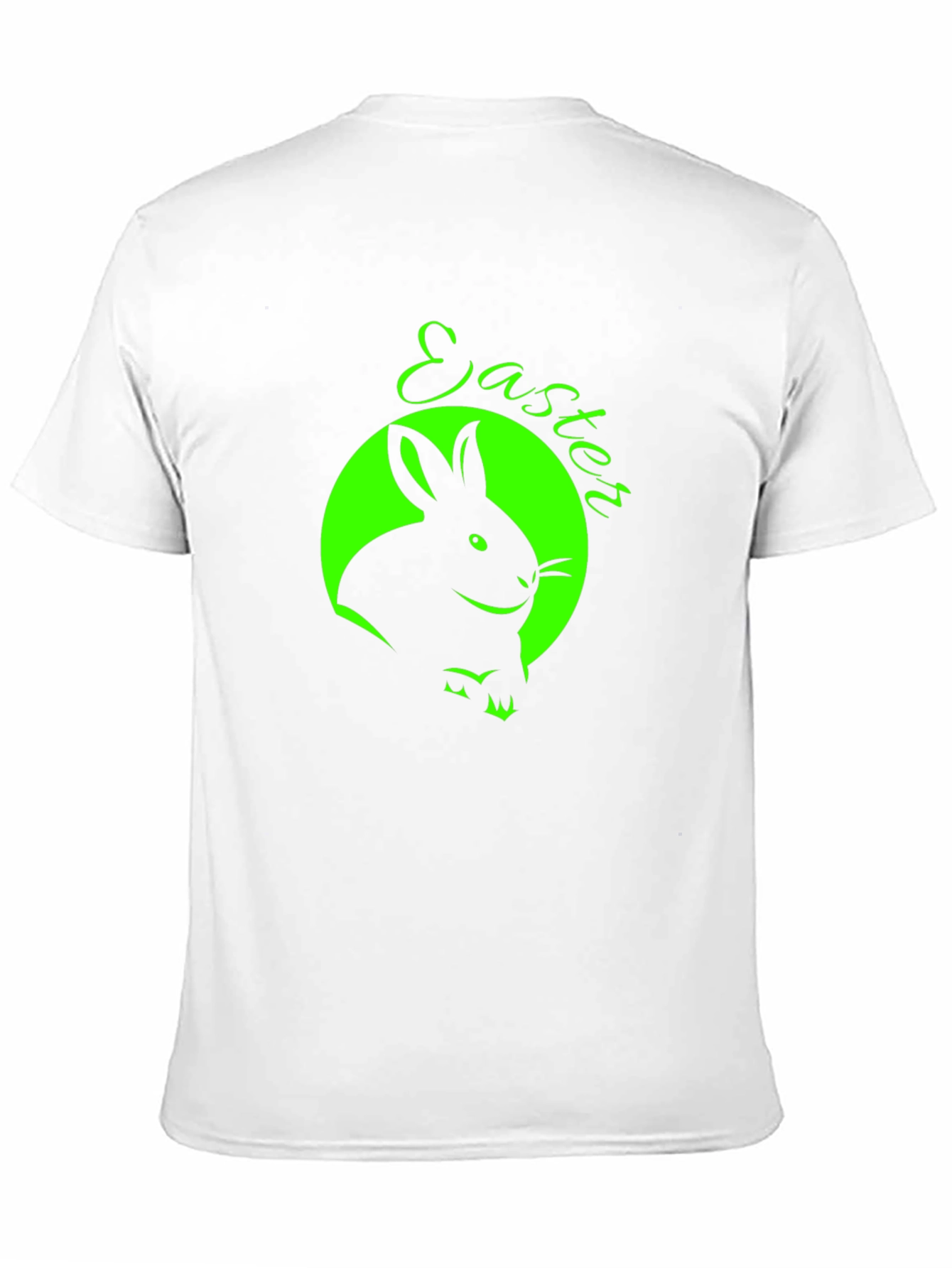 Easter Bunny Graphic Tee - Black Cotton T-Shirt