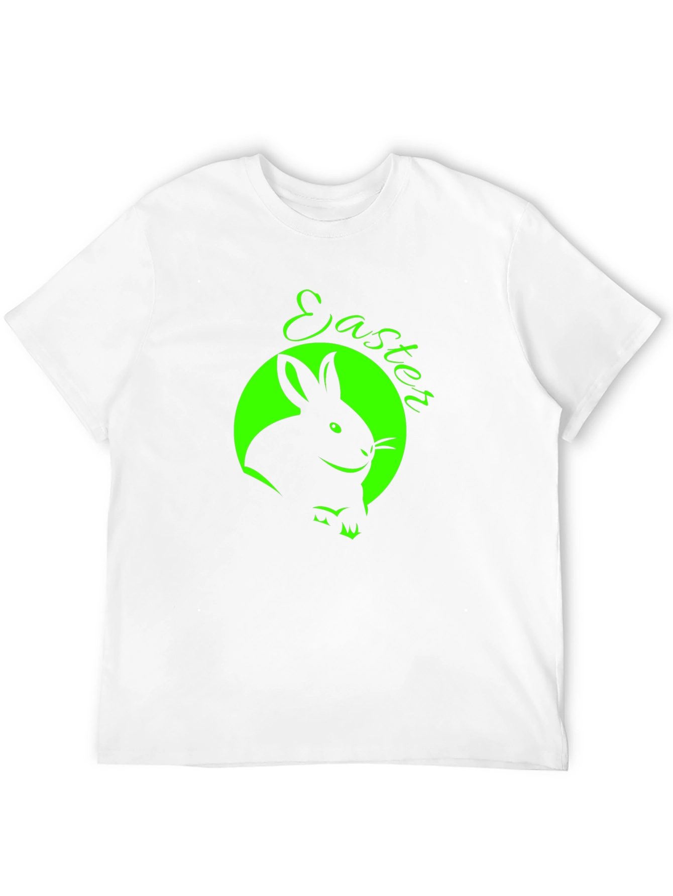 Easter Bunny Graphic Tee - Black Cotton T-Shirt