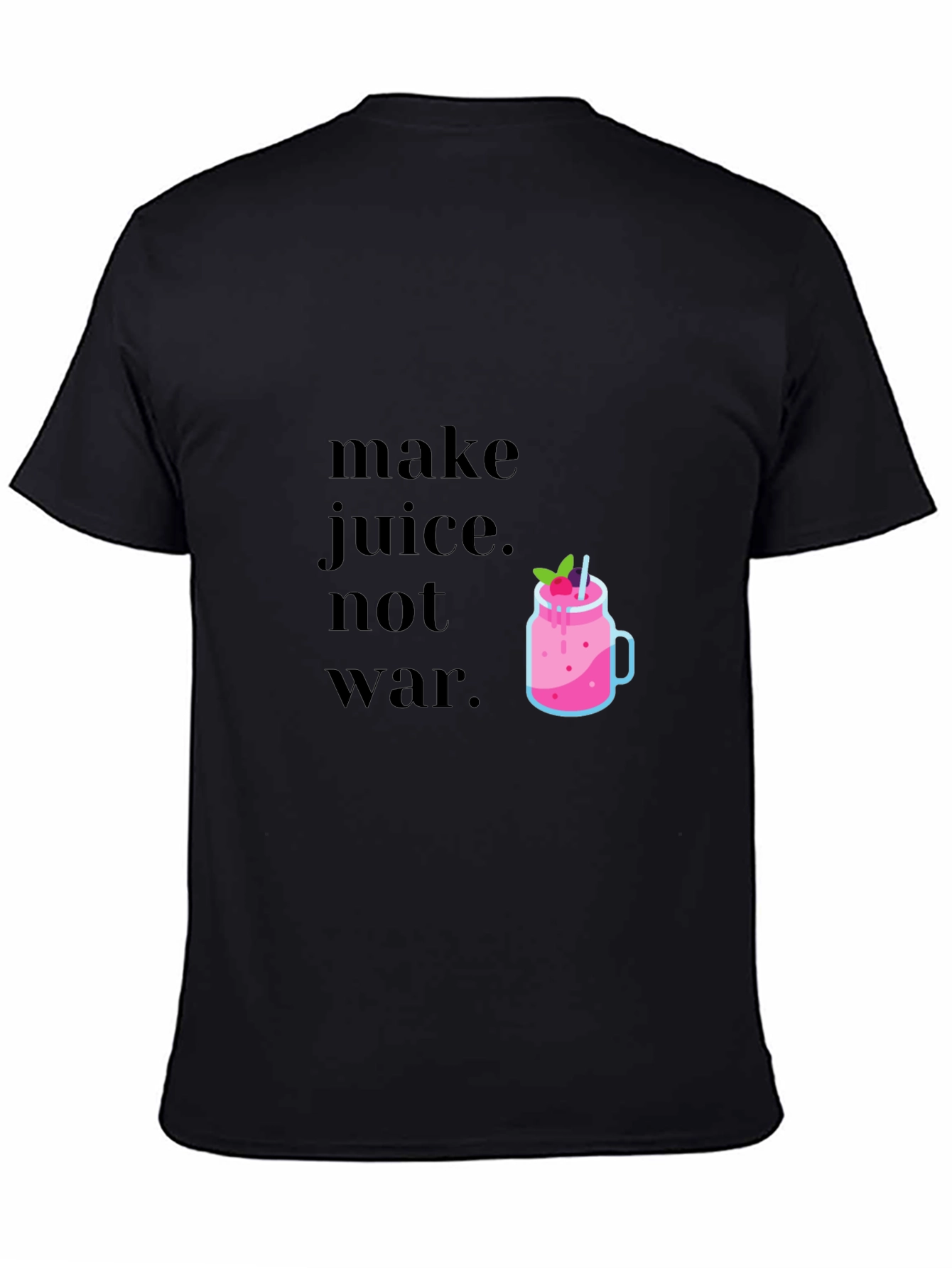 Make Juice Not War Graphic Tee - Black T-Shirt