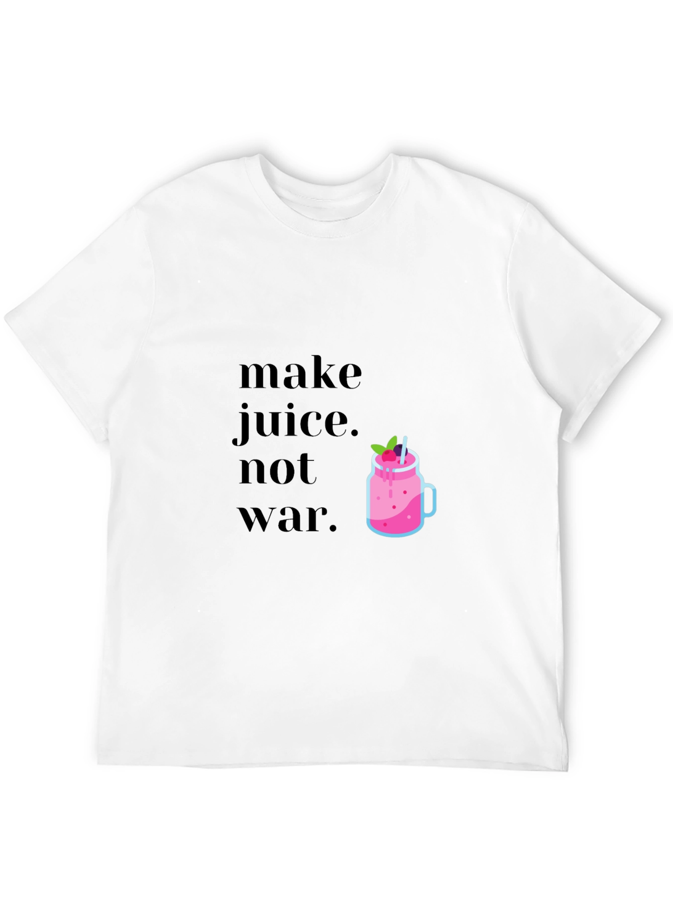 Make Juice Not War Graphic Tee - Black T-Shirt