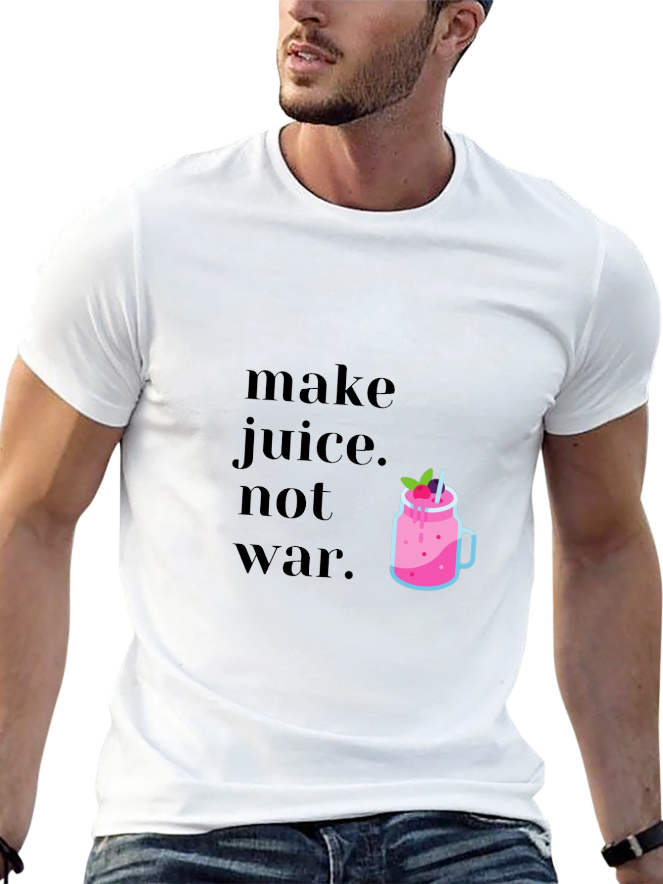 Make Juice Not War Graphic Tee - Black T-Shirt