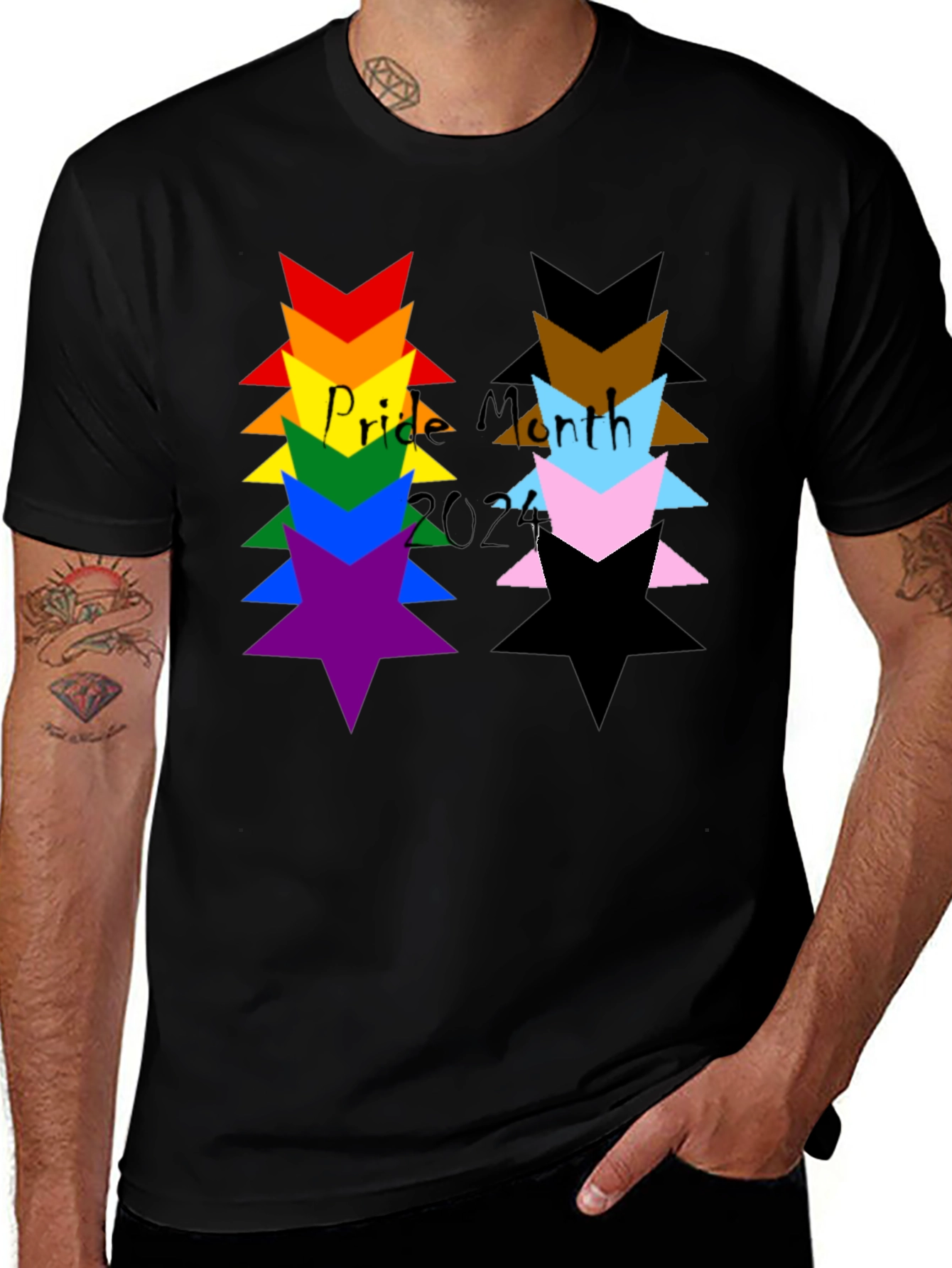 Pride Month Star Stack T-Shirt