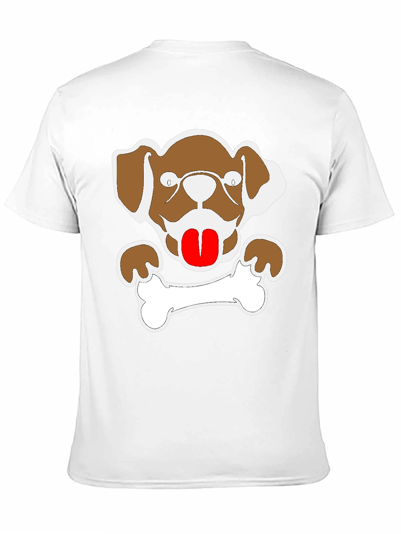 Dog & Bone Graphic Tee - Mens Black T-Shirt