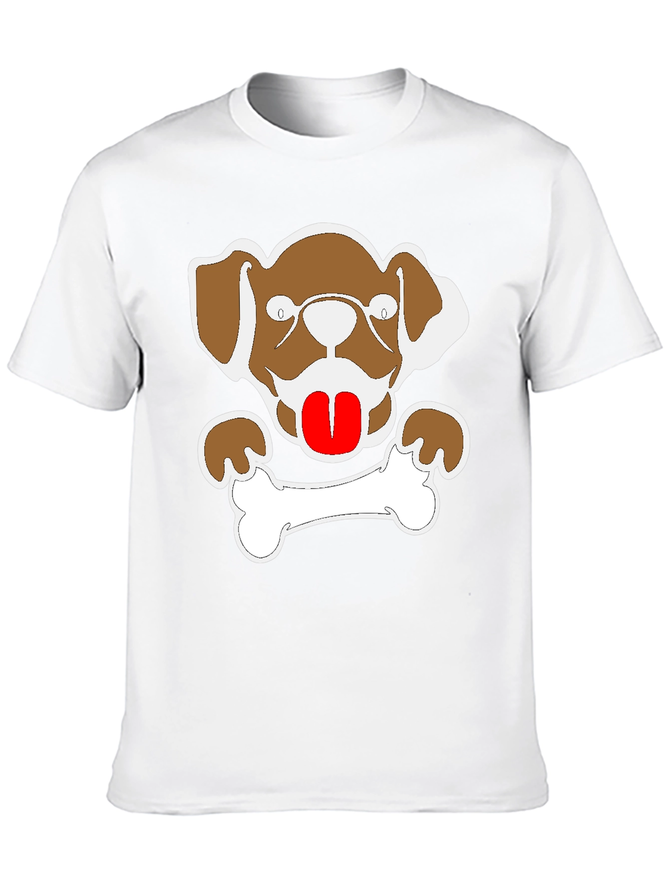 Dog & Bone Graphic Tee - Mens Black T-Shirt