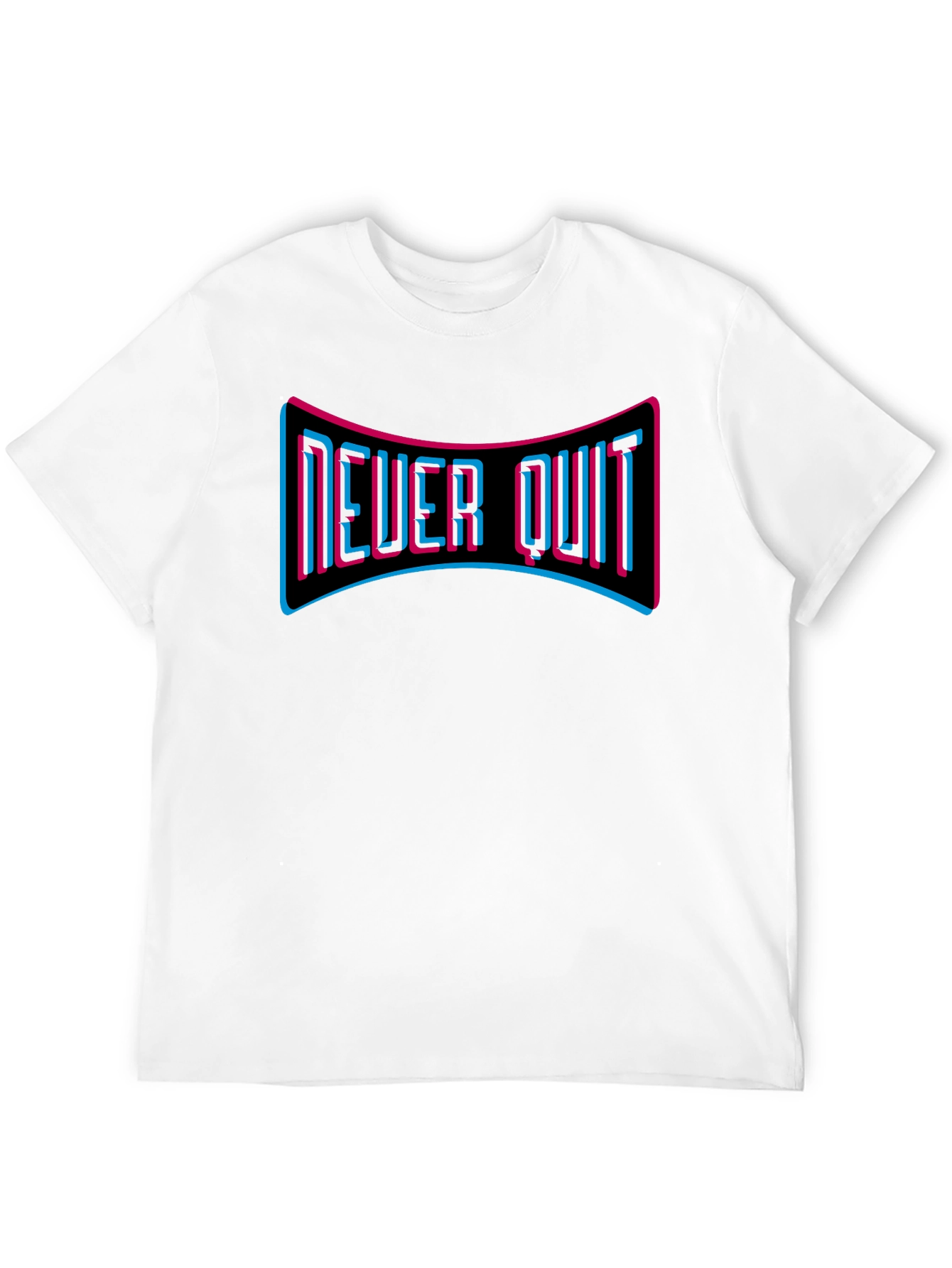 Never Quit Graphic Tee - Motivational T-Shirt