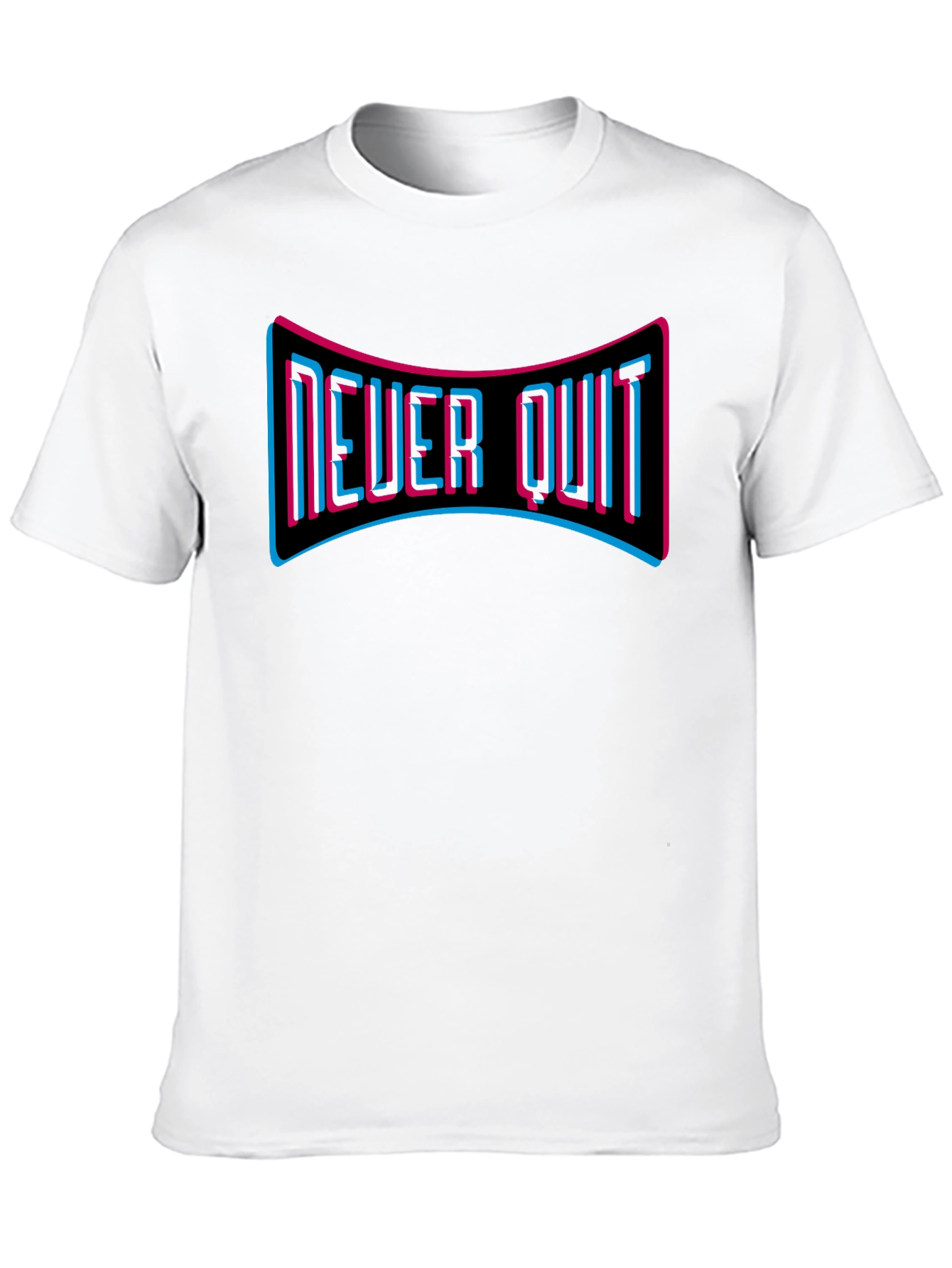 Never Quit Graphic Tee - Motivational T-Shirt