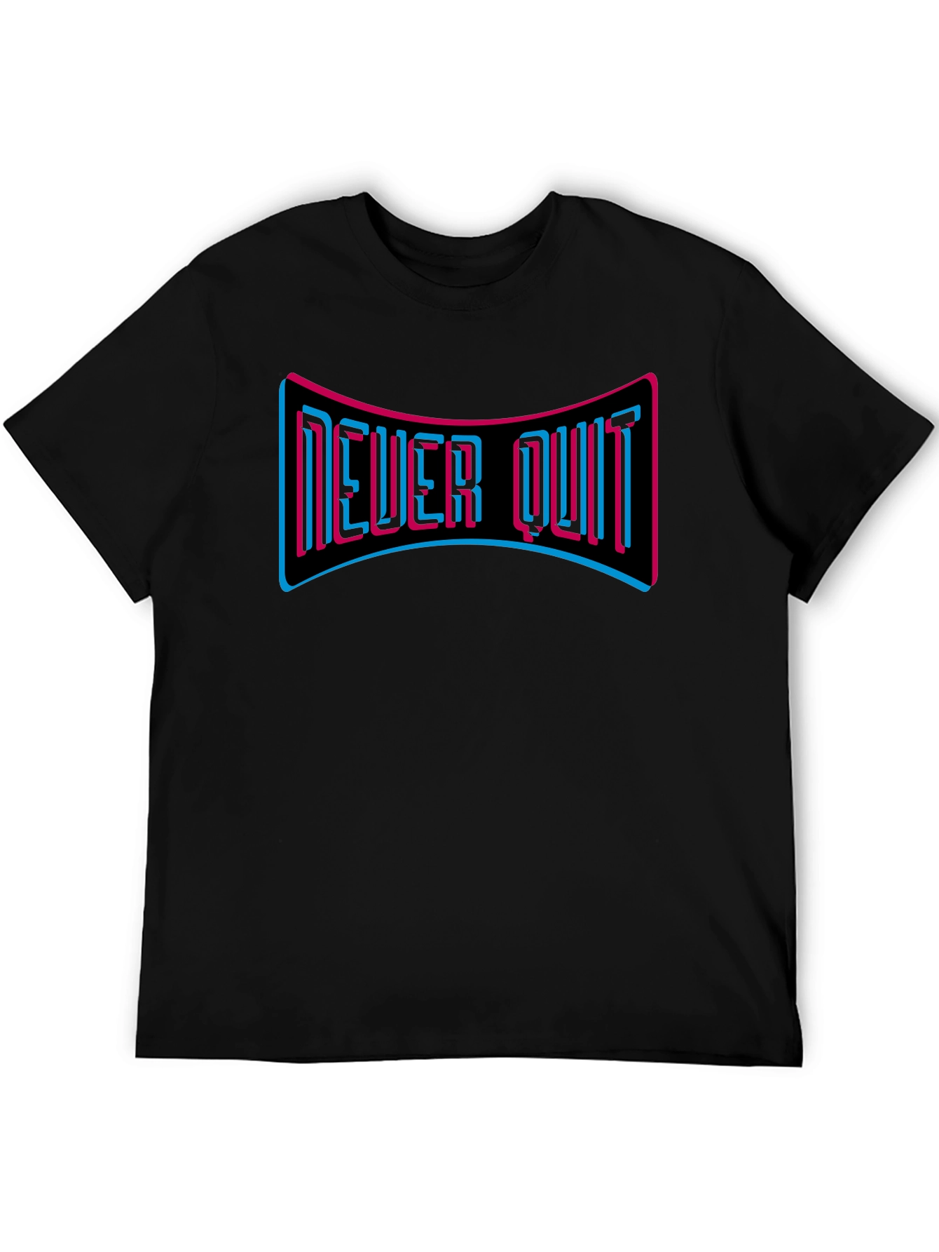 Never Quit Graphic Tee - Motivational T-Shirt
