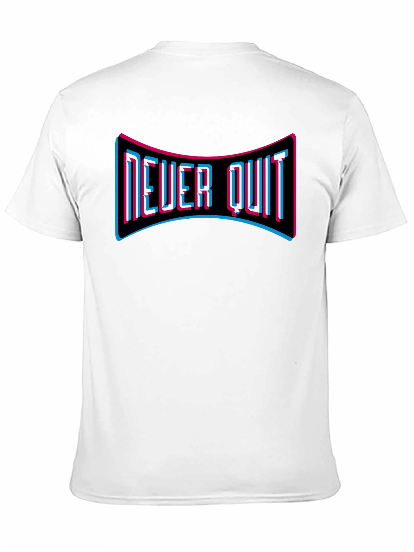 Never Quit Graphic Tee - Motivational T-Shirt