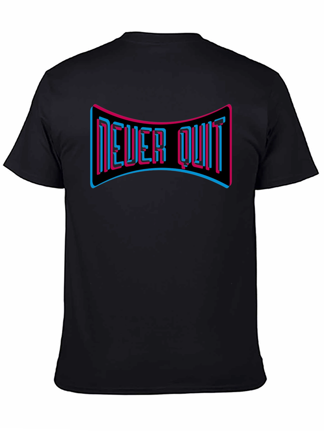 Never Quit Graphic Tee - Motivational T-Shirt