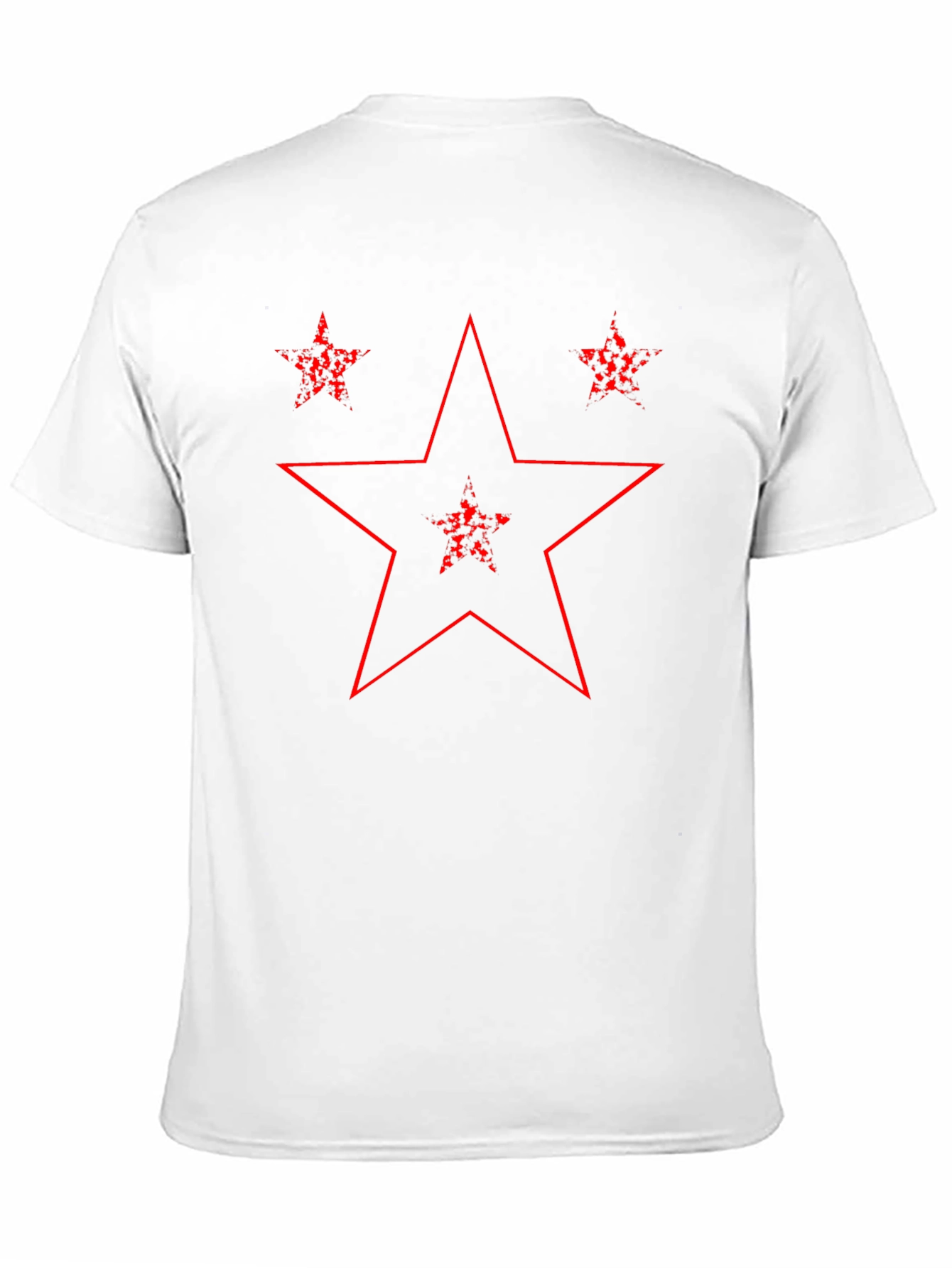 Distressed Star Graphic Tee - Black