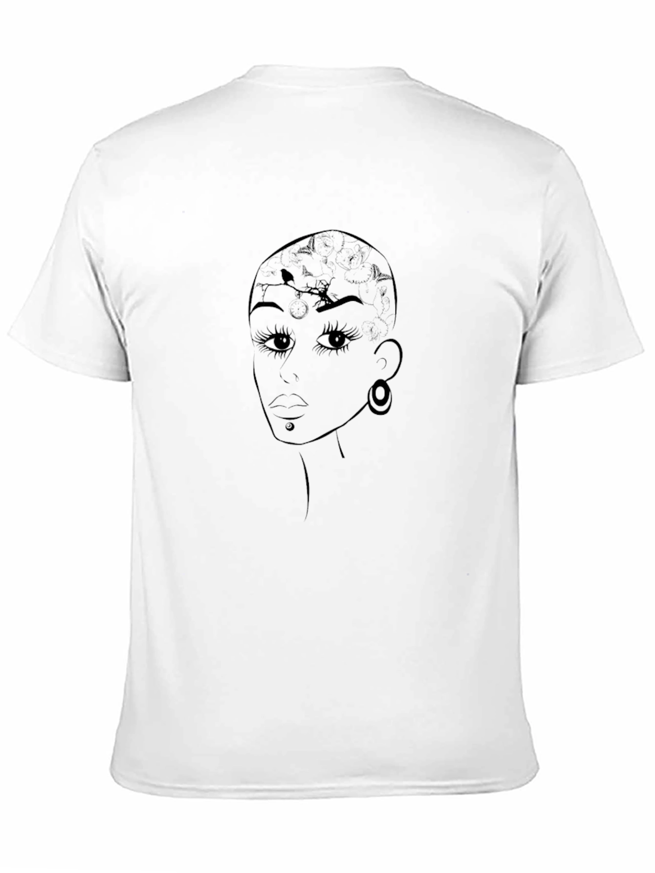 Unique Womens Graphic Tee - Black