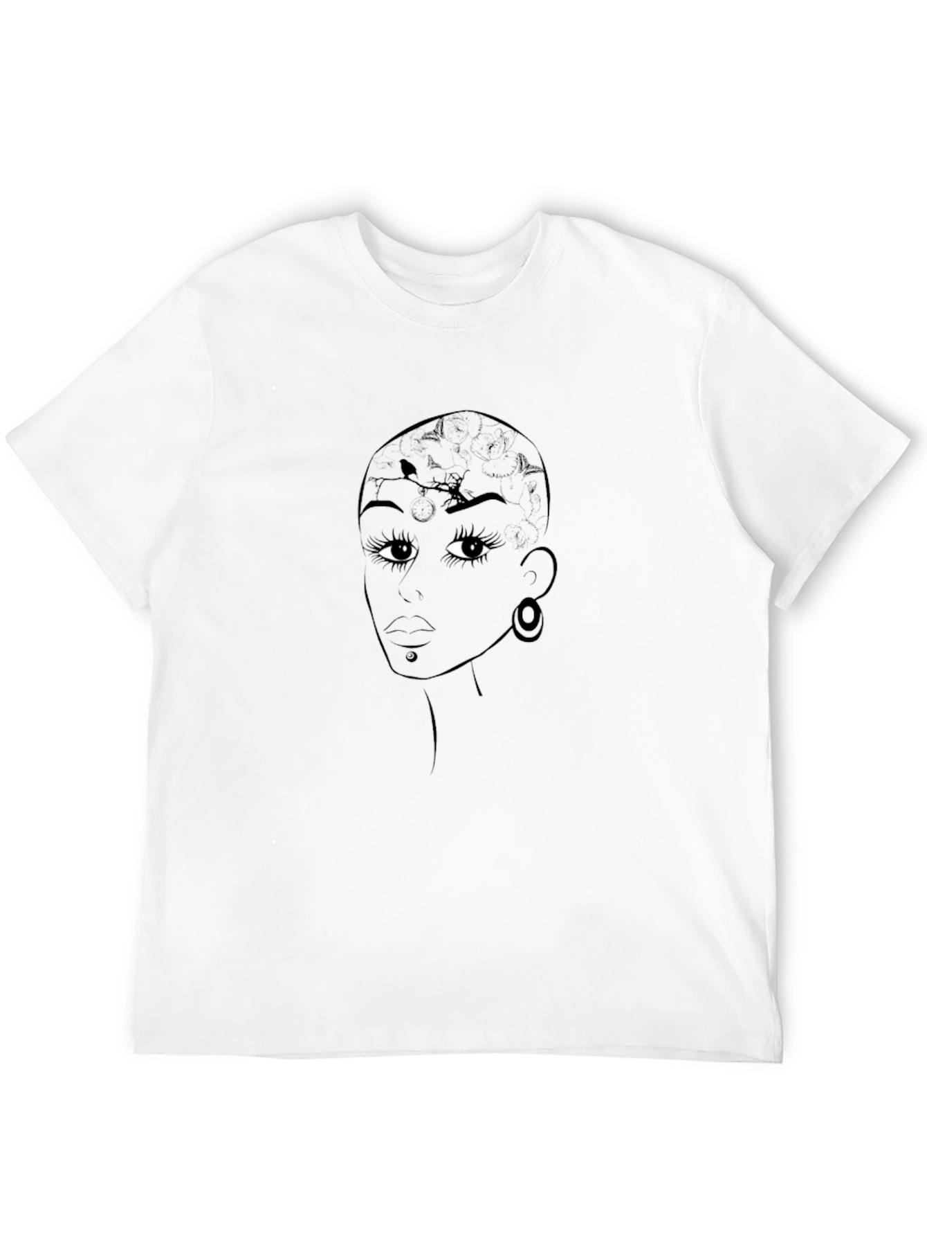Unique Womens Graphic Tee - Black