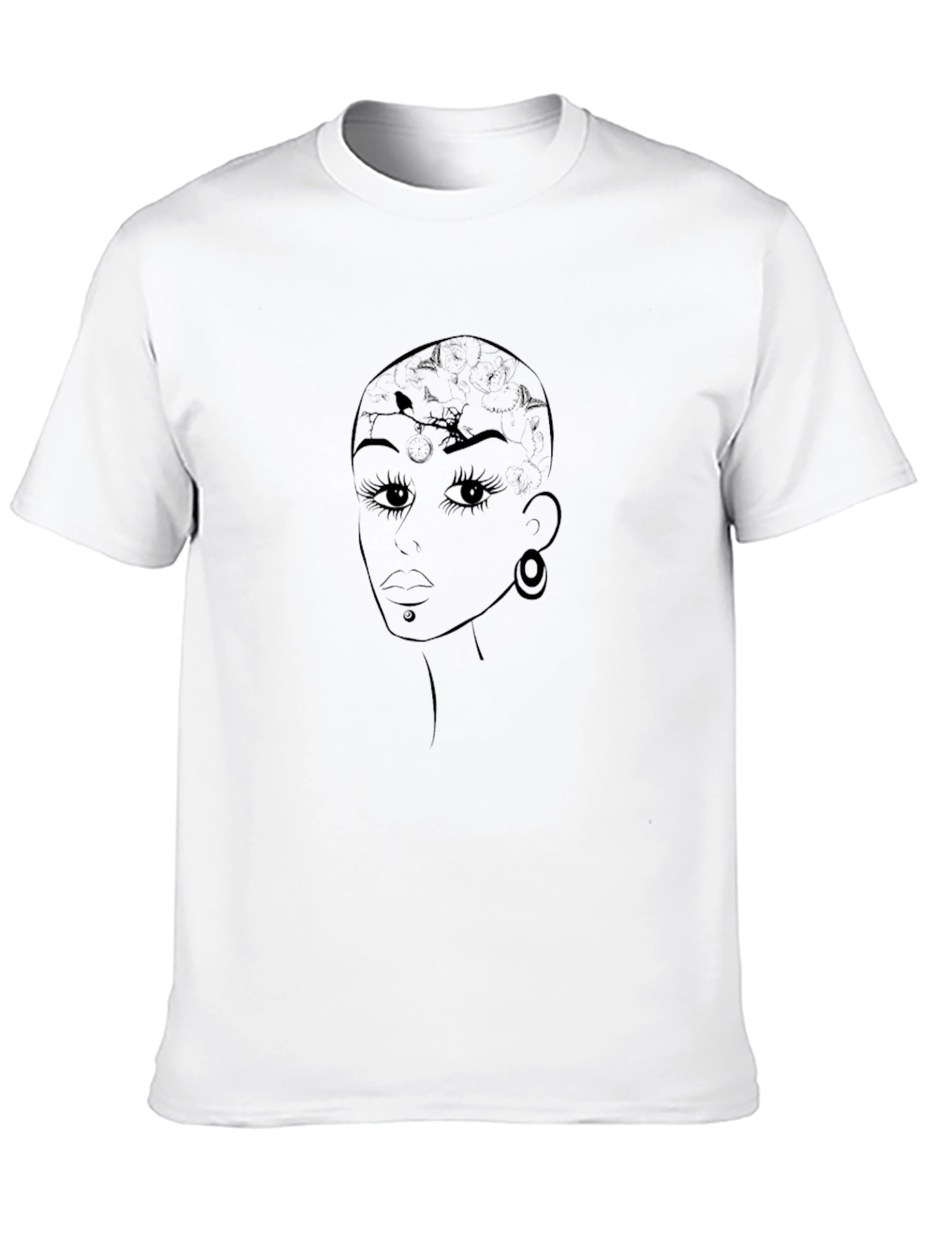 Unique Womens Graphic Tee - Black