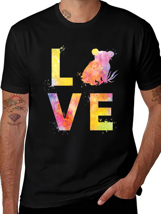 Koala LOVE Watercolor Print Graphic Tee