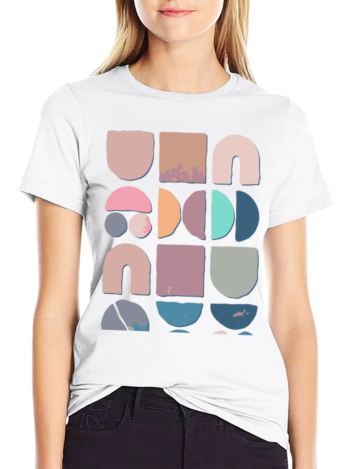 Geometric Block Print Tee