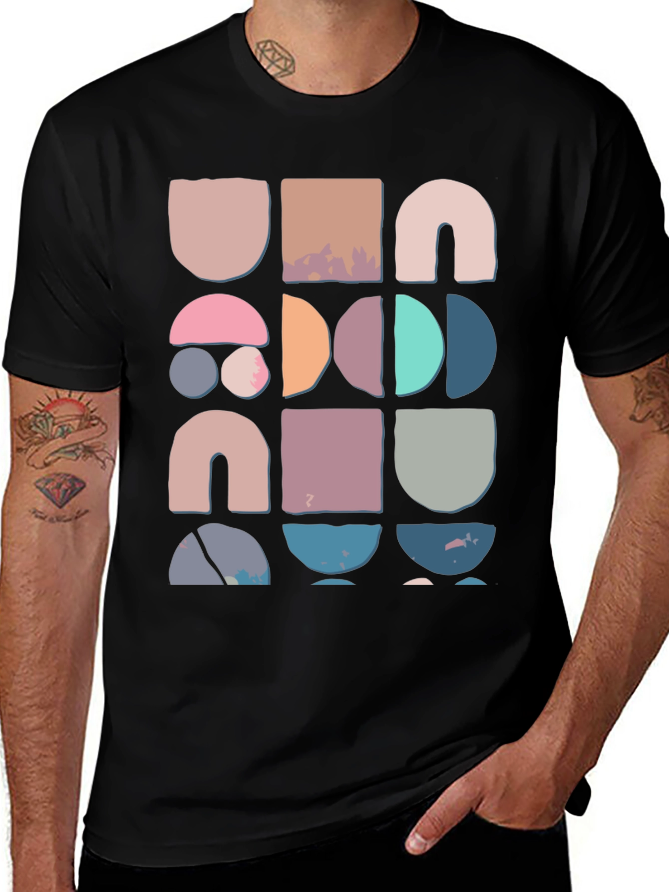 Geometric Block Print Tee