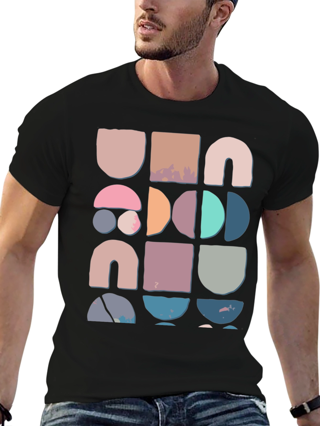 Geometric Block Print Tee
