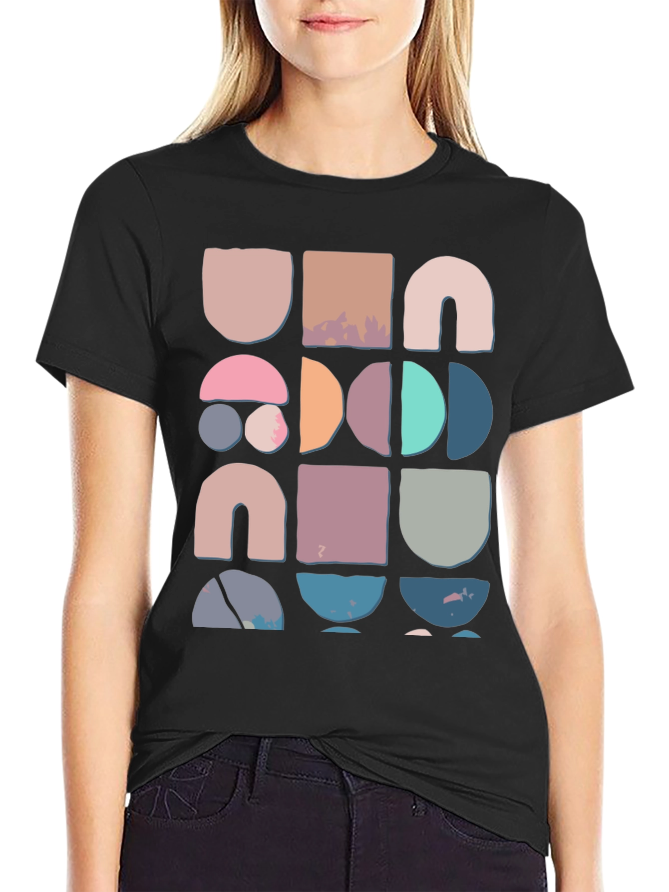 Geometric Block Print Tee