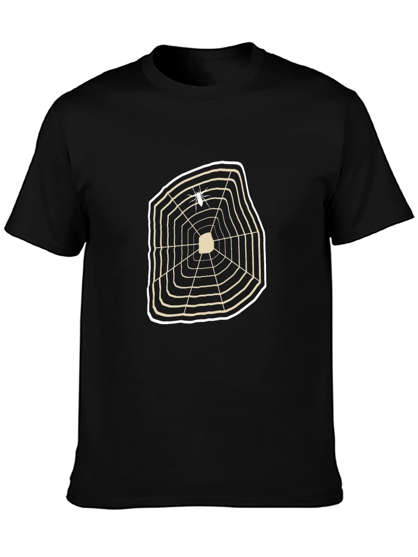 Spider Web Graphic Tee - Unique Casual Style