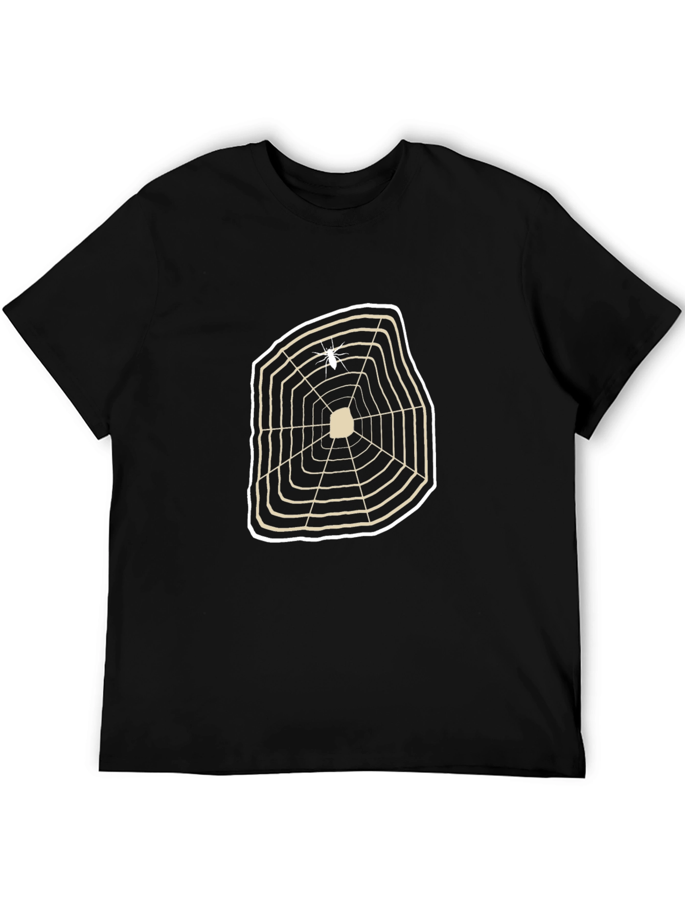 Spider Web Graphic Tee - Unique Casual Style