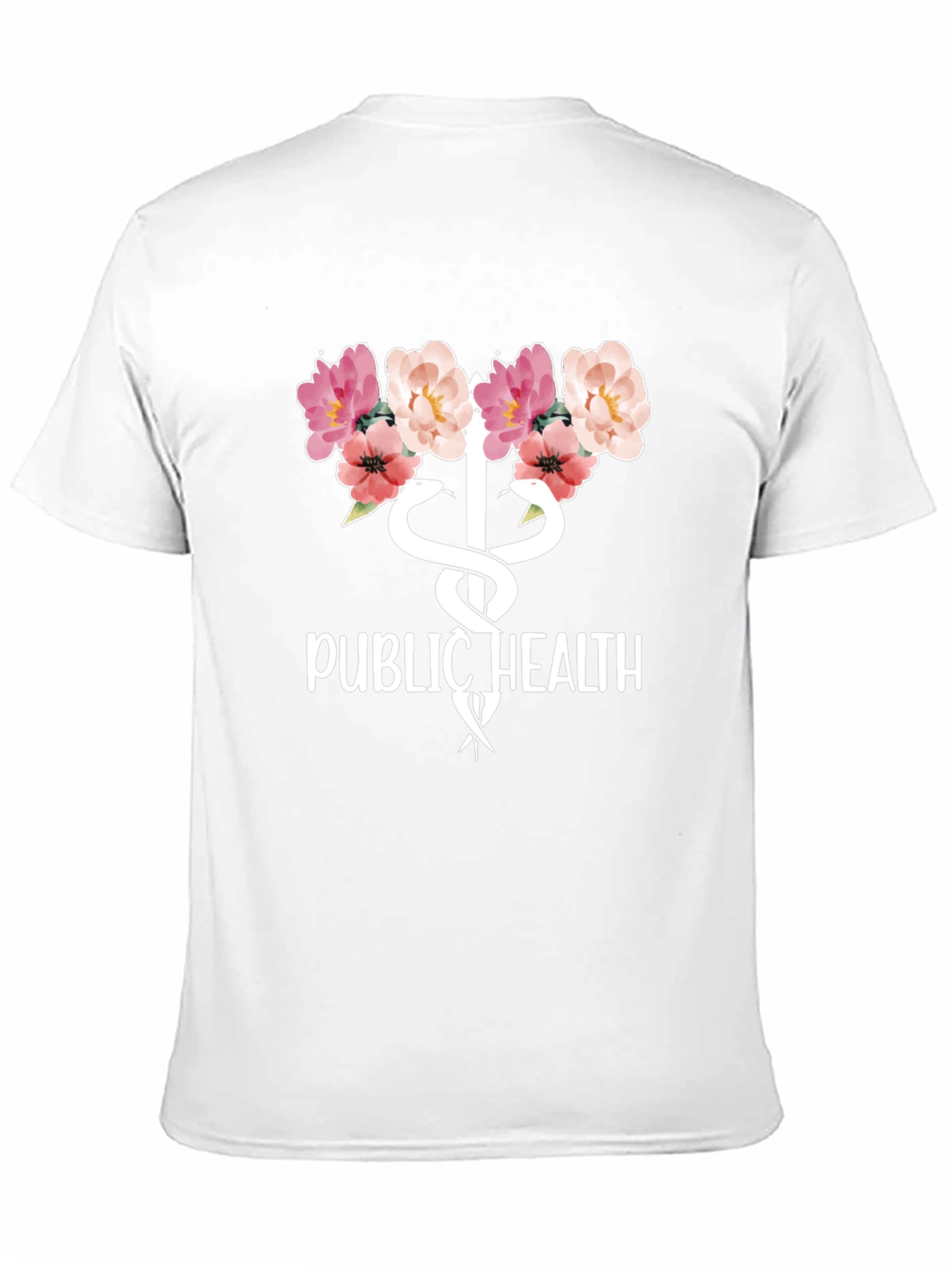 Public Health Floral Caduceus T-Shirt