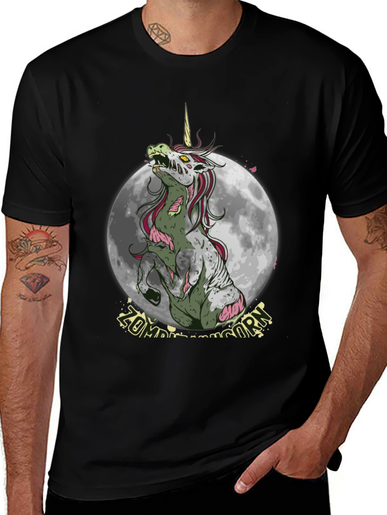 Zombie Unicorn Graphic T-Shirt