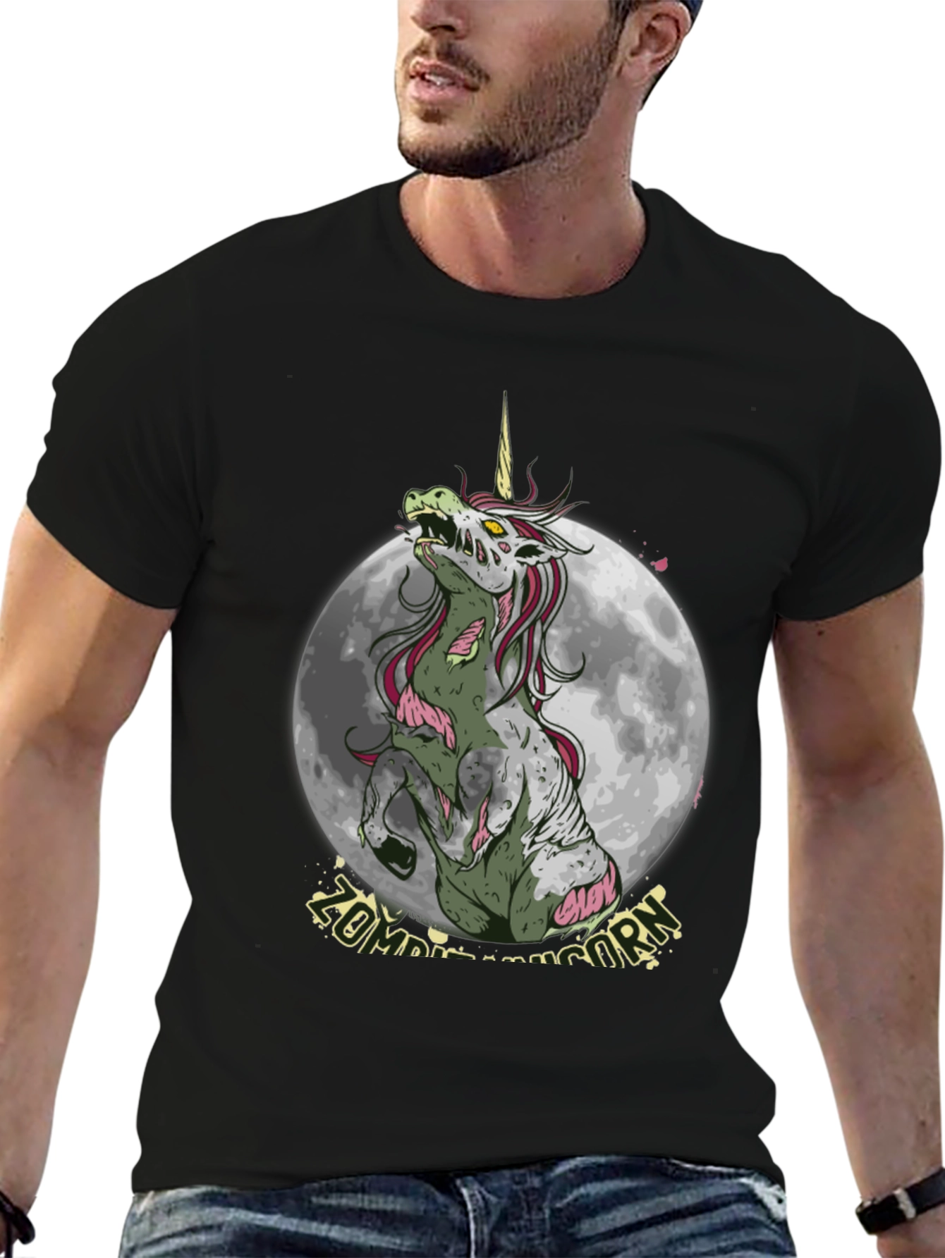 Zombie Unicorn Graphic T-Shirt